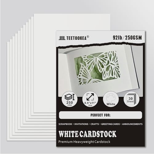 White Cardstock 30 Sheet