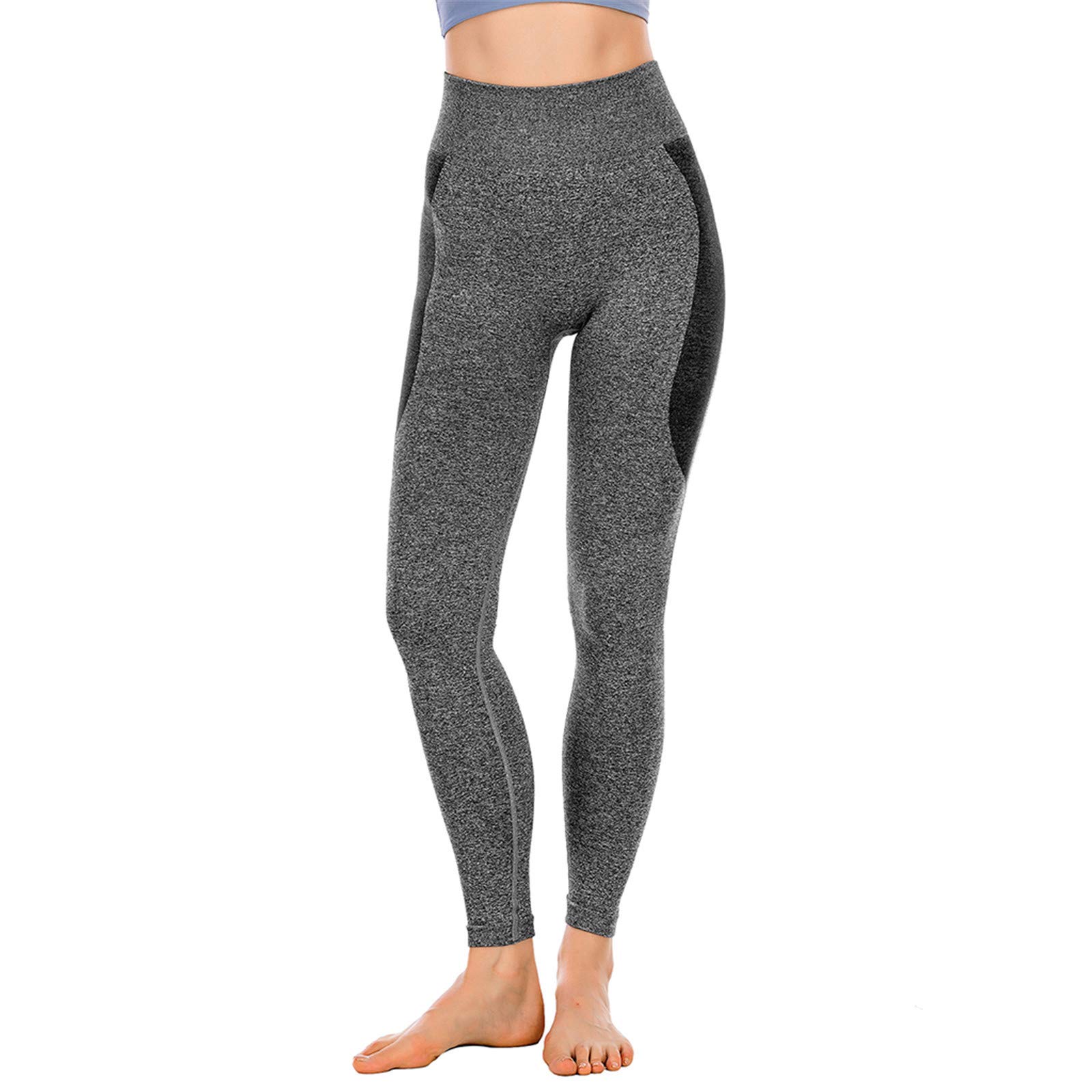 Women's Seamless Yoga Pants - High Waisted Elastic Workout Leggings for Running, Fitness & Lifting - Breathable Comfort for Yoga, Gym & Activewear