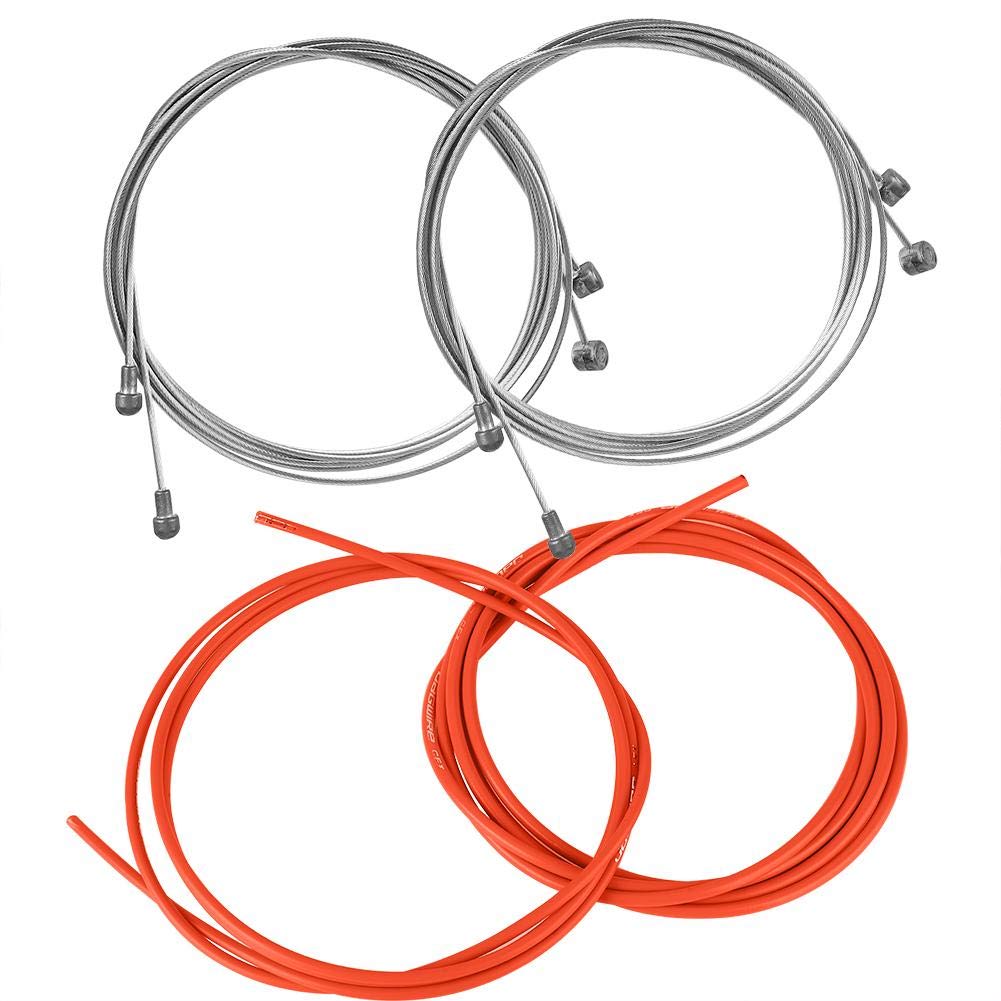 Keenso Universal Bike Brake Shifter Cable Housing Set - Compatible with Mountain & Road MTB Bikes - Durable Brake & Shift Derailleur Cable Replacement - Perfect for Gear Shifting and Braking Performance on Trails and Commutes
