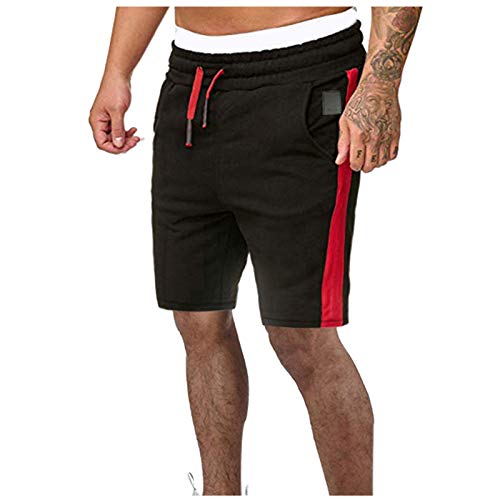 **Men's Casual Shorts with Side Pockets & Drawstring - Quick Dry Summer Beach Shorts for Running, Jogging & Relaxing - Perfect for Outdoor Activities, Travel & Gym**