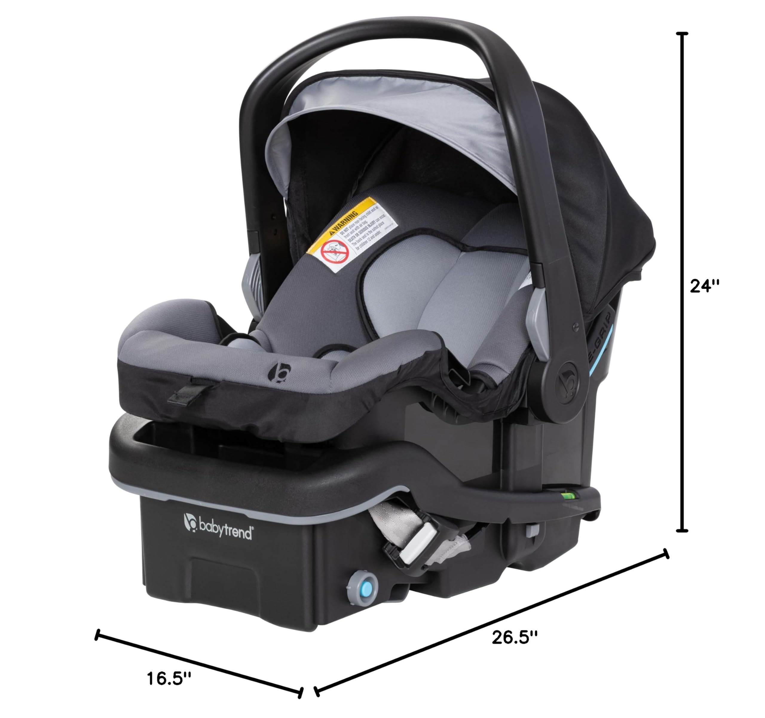 Baby Trend EZ-Lift PRO Infant Car Seat - Lightweight, Safe & Comfortable for Newborns to 35 lbs, Easy Installation, Dash Black - Perfect for Travel, Shopping & Daily Commutes