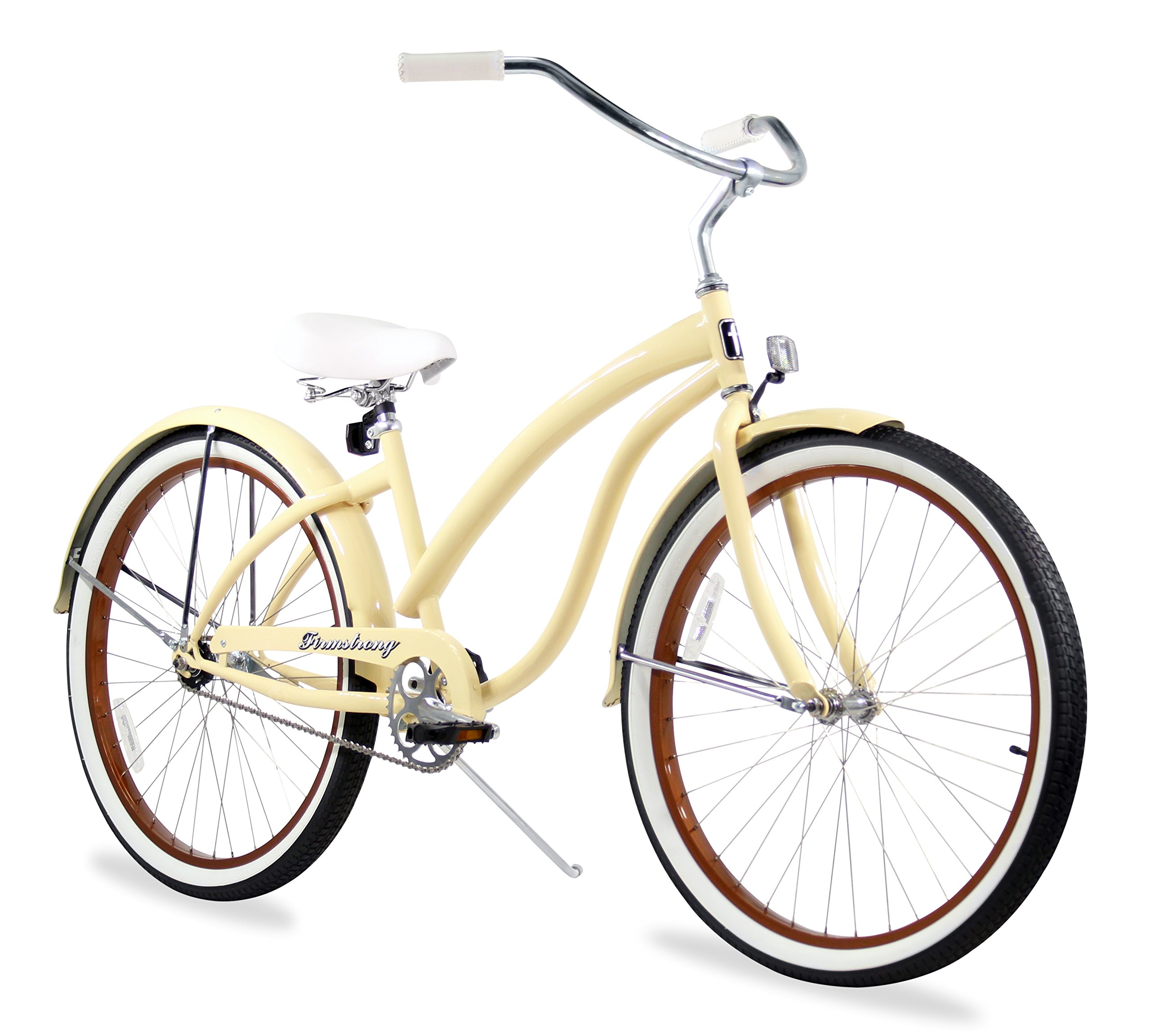 Firmstrong Bella Fashionista Beach Cruiser Bicycle for Women - Stylish 7-Speed Comfort Bike with Basket & Retro Design - Perfect for Beach Rides, City Commuting & Leisure Cycling