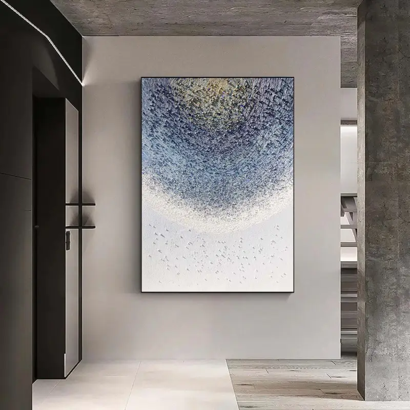 Abstract Painting #AB 015 - Modern Wall Art Decor for Living Room, Bedroom & Office - Handmade Canvas Artwork for Home & Office Decor
