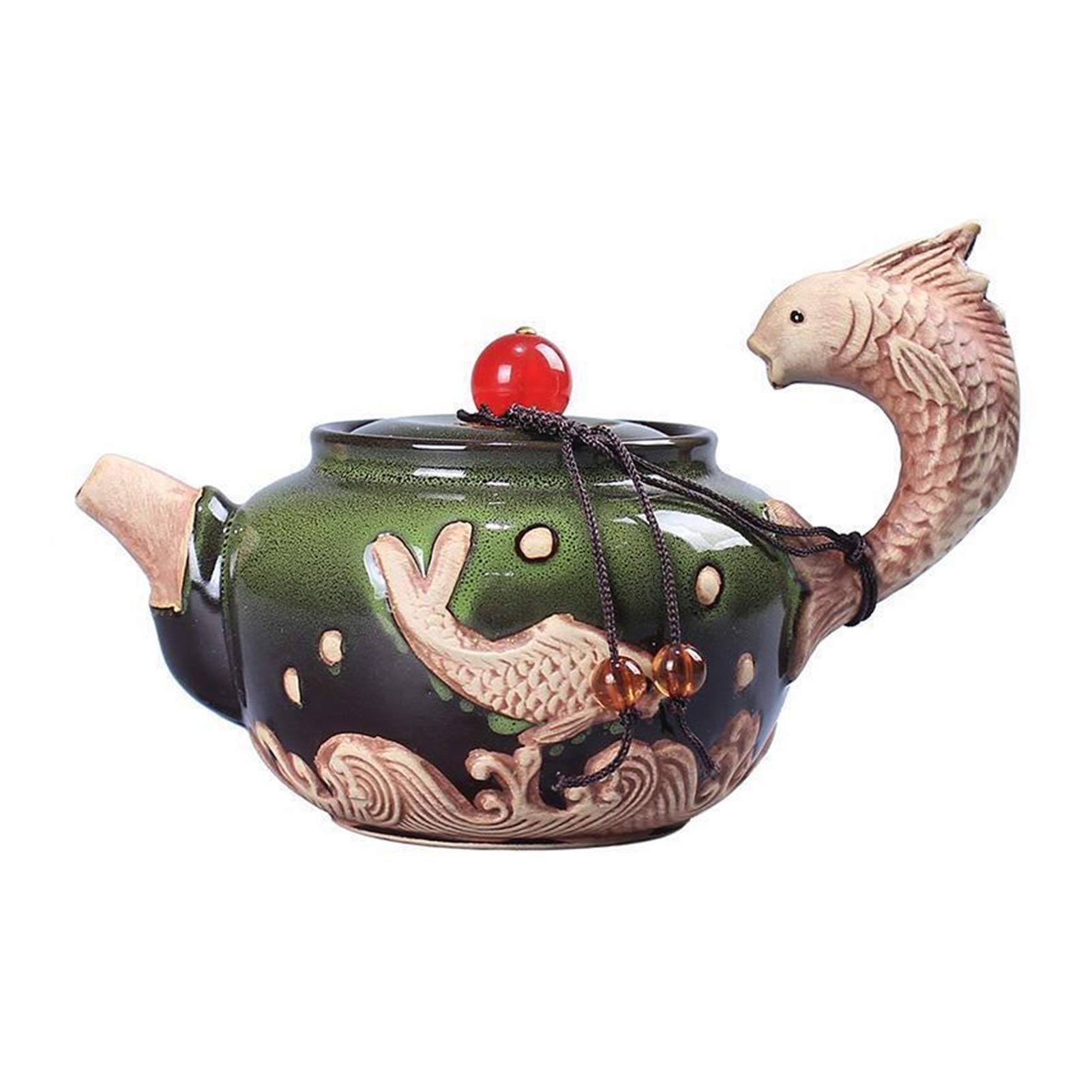 Premium Ceramic Japanese-Style Kungfu Tea Set - Handcrafted Small Teapot with Built-in Filter for Home Tea Ceremony | Perfect for Matcha, Green Tea & Herbal Brewing | Ideal Gift for Tea Lovers & Zen Meditation
