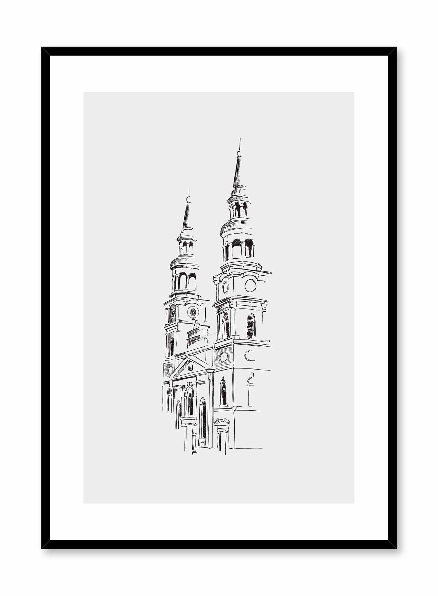 Montreal Church Poster - Vintage Church Wall Art Decor for Home, Office & Gifts - Perfect for Religious Inspiration & Interior Design