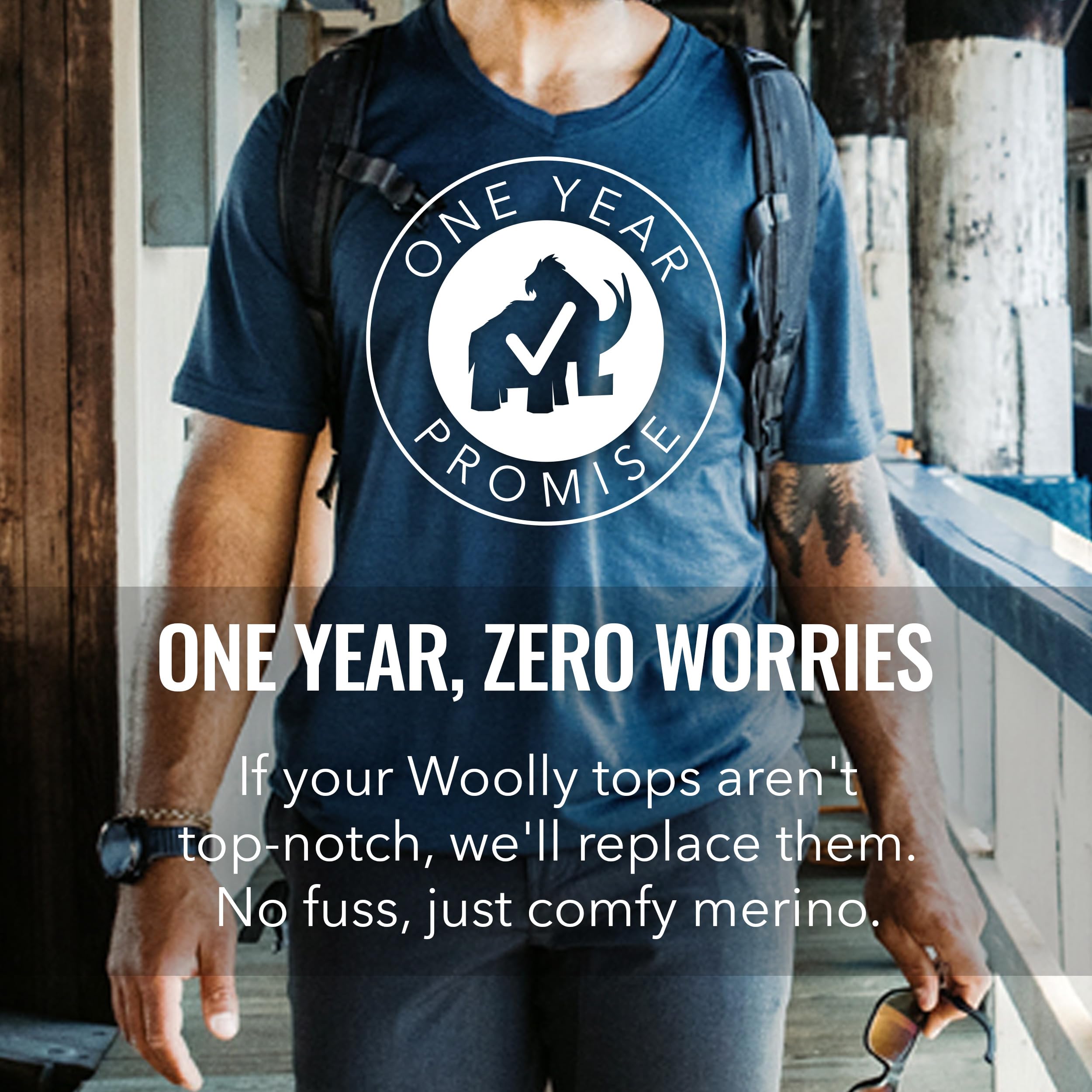 Premium Odor-Resistant 100% Merino Wool Classic T-Shirt for Men & Women - Soft Breathable Base Layer for Hiking, Travel & Everyday Wear