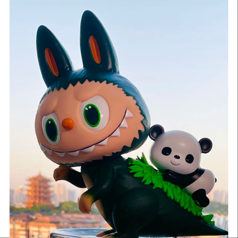 Labubu The Monsters Gojimomo Panda 2020 Limited Edition Collectible Figure - Cute Kawaii Art Toy for Display, Gifts & Anime Collections