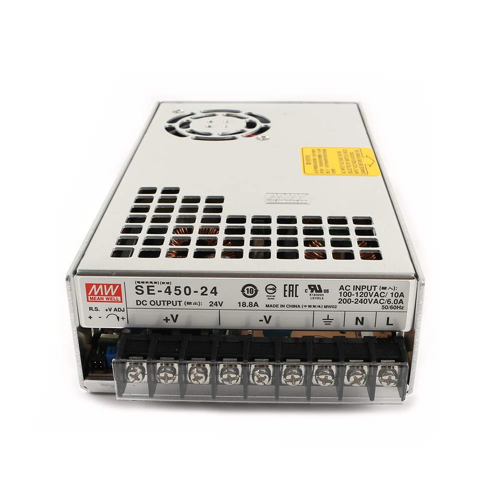 Genuine Meanwell SE-450-24 Power Supply 24V 18.8A 450W for BLV MGN Cube 3D Printer | Replacement PSU for 3D Printing | High-Performance Power Supply for DIY 3D Printer Projects & Repairs