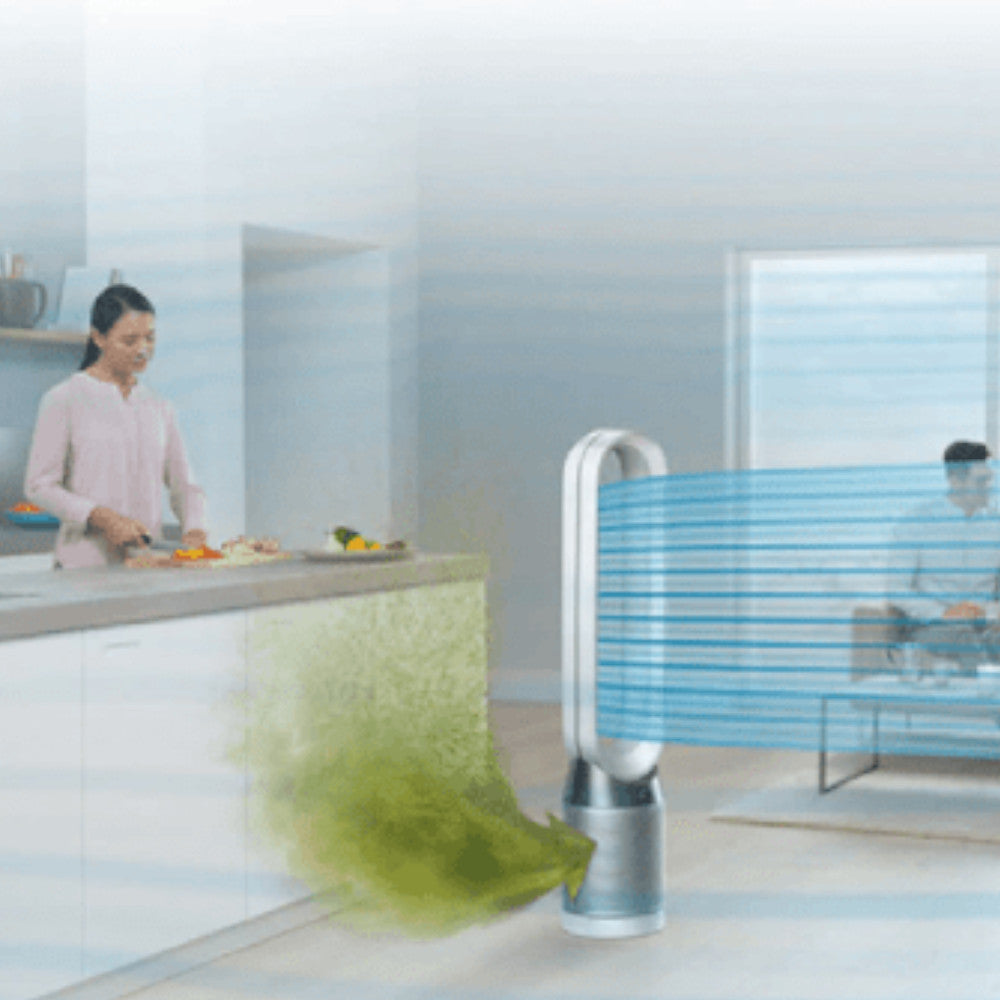 Refurbished Dyson TP02 Air Purifier & Fan Tower - Excellent Condition with 1 Year Warranty | Official Dyson Outlet | Perfect for Bedroom, Office & Home Air Circulation