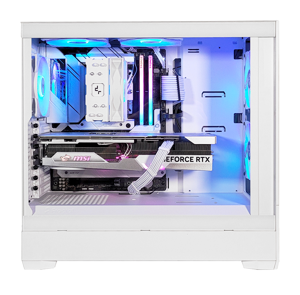 XOTIC PC G5 Pop Air GHOST Black Label Gaming Desktop - AMD X670 RYZEN Processor, DDR5 RAM, High Performance Gaming PC for Streaming & Esports