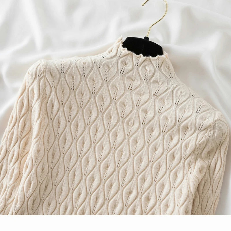 Luxury Cashmere Turtleneck Sweater for Women - Soft Warm Winter Pullover - Perfect for Office, Dating & Holiday Outfits