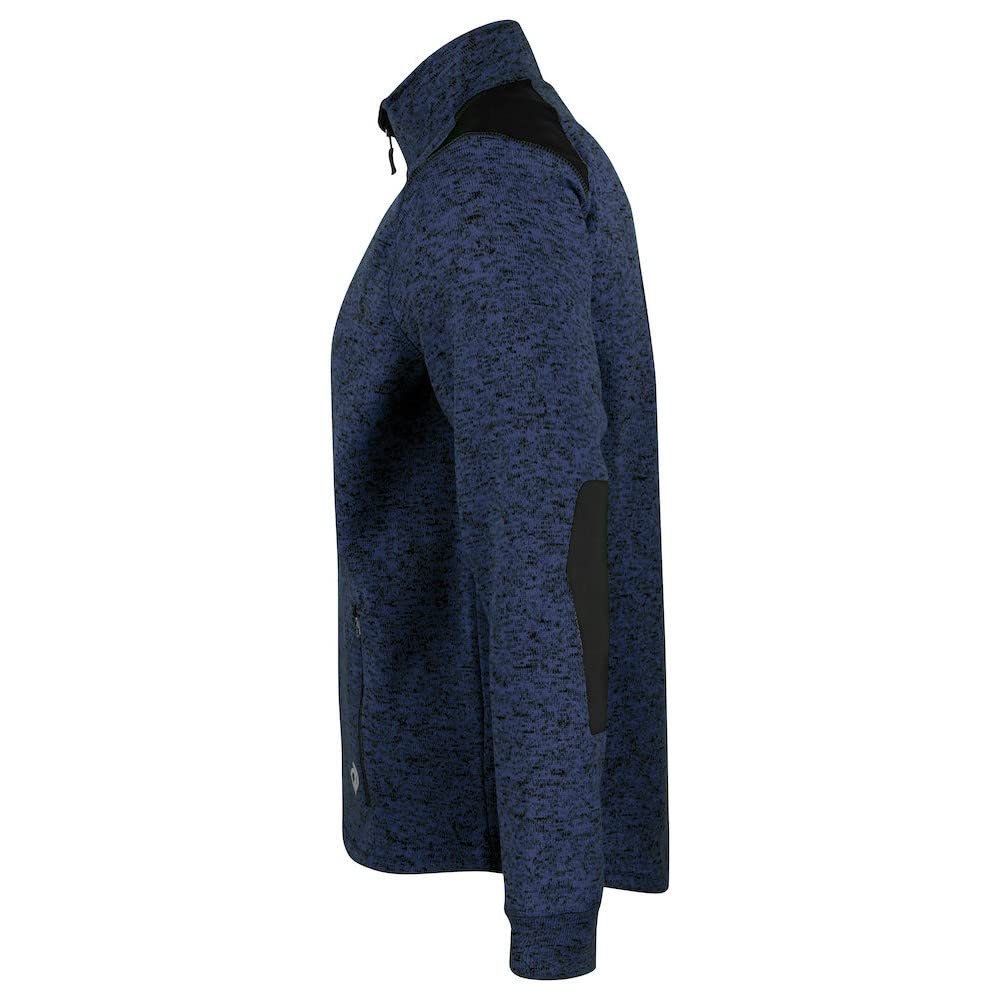 Men's Heathered Fleece Jacket - Medium, Red | Warm Winter Outerwear for Hiking, Camping & Casual Wear