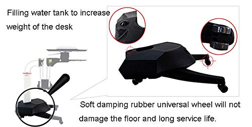 Kesrer01 Full Motion Long Arm Laptop Stand - Adjustable Rotating Computer Desk for Sofa, Bed, Office - Ergonomic Notebook Holder for Work, Gaming & Relaxing at Home