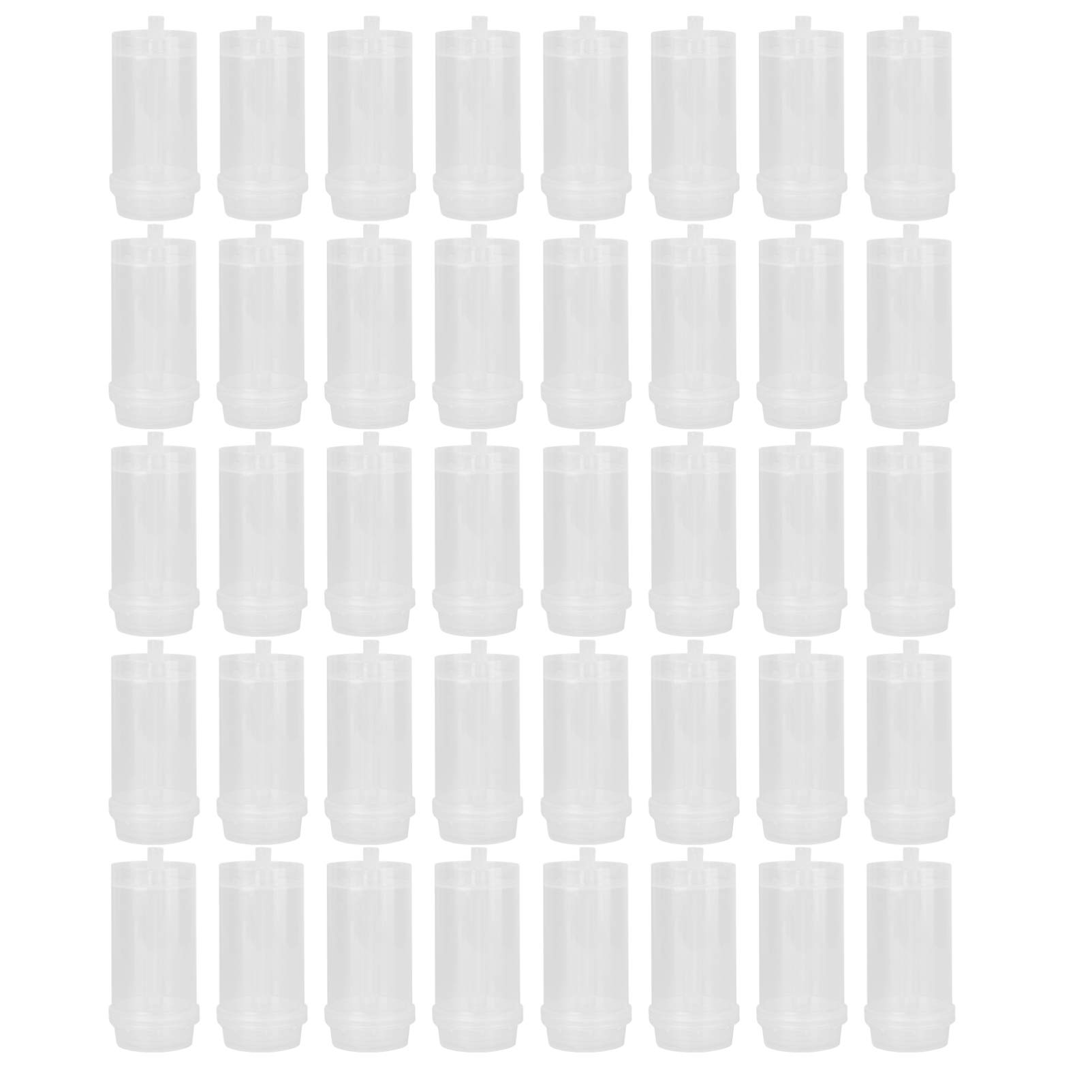 Bulk 40pcs Push Up Cake Containers with Lids - Round Plastic Candy Cake Shooter for Jelly, Ice Cream & Popsicles | Perfect for Birthday Parties, Wedding Desserts & DIY Cake Pops
