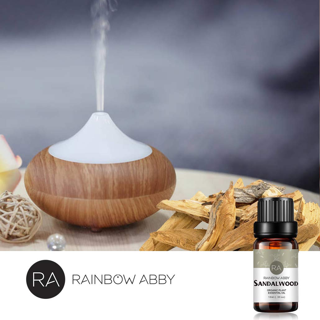 Pure Sandalwood Essential Oil - 100% Natural Aromatherapy Oil for Diffusers, Massage & Relaxation (10ml) | Perfect for Stress Relief, Meditation & Home Spa