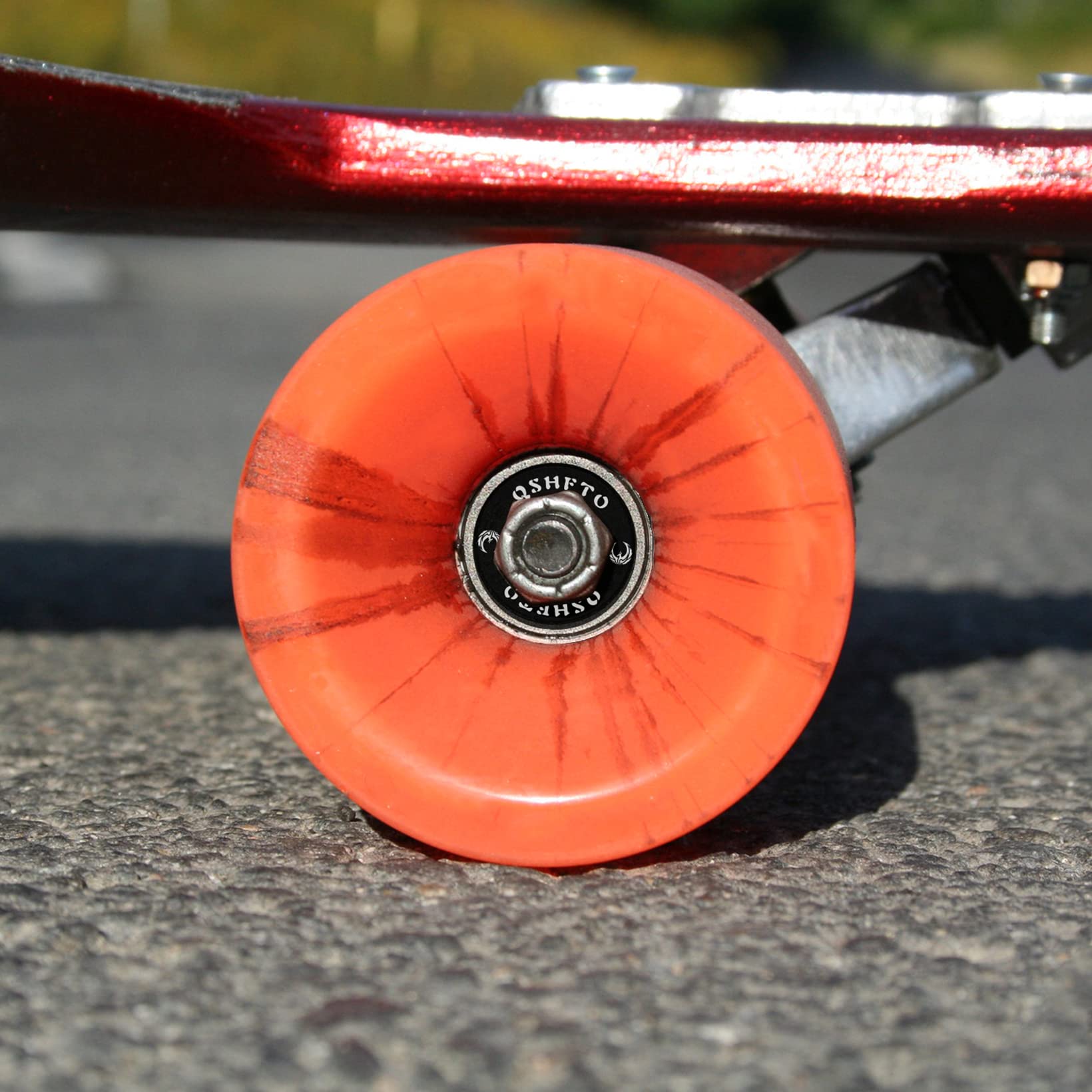 Premium ABEC 9 Skateboard Bearings - High Precision Bearing Kit with Spacers & Washers for Longboards, Skateboards, Roller Skates & Scooters - Smooth Ride for Commuting, Tricks & Extreme Sports