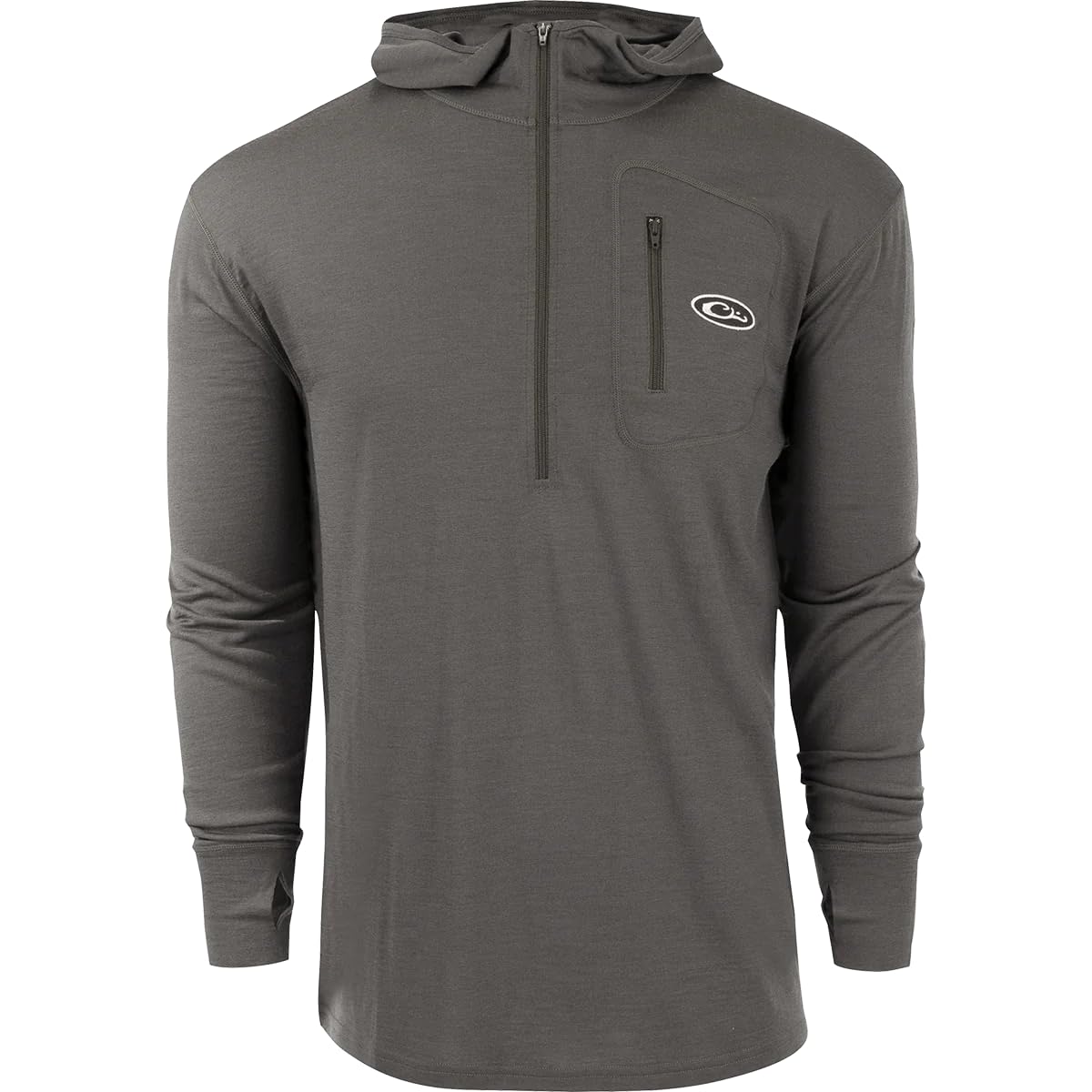 Drake Waterfowl Men's 1/2 Zip Pullover Fleece Jacket - Lightweight Outdoor Hunting & Casual Wear for Fall & Winter