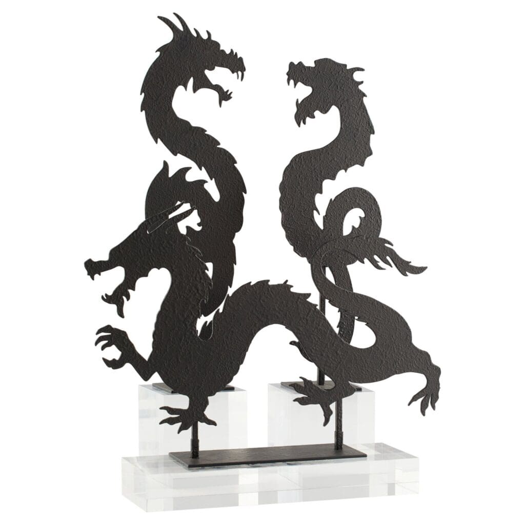 Cyan Design 11705 Shenron Dragon Statue - Black Short Anime Collectible for Home Decor, Gaming Room, and Gift Giving