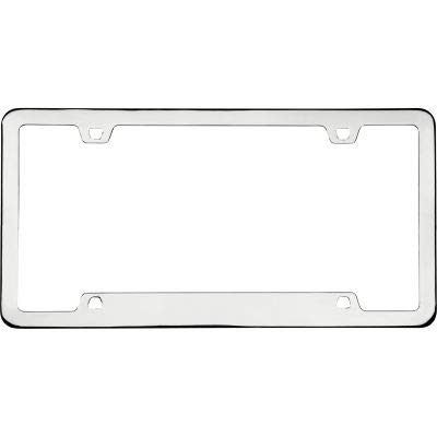 Neo Sport Chrome License Plate Frame - Pack of 5 (15130) | Durable Cruiser Accessories for Motorcycles & Cars | Perfect for Road Trips & Custom Vehicle Upgrades