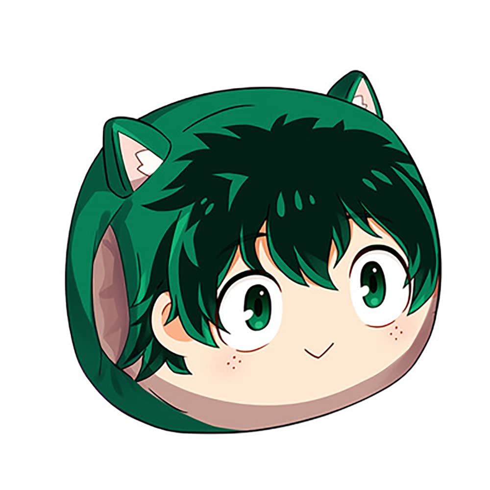 My Hero Academia Midoriya Izuku Plush Hand Warmer Pillow - Soft Anime Cushion (18x18x7 Inches) for Winter Warmth, Cosplay & Home Decor