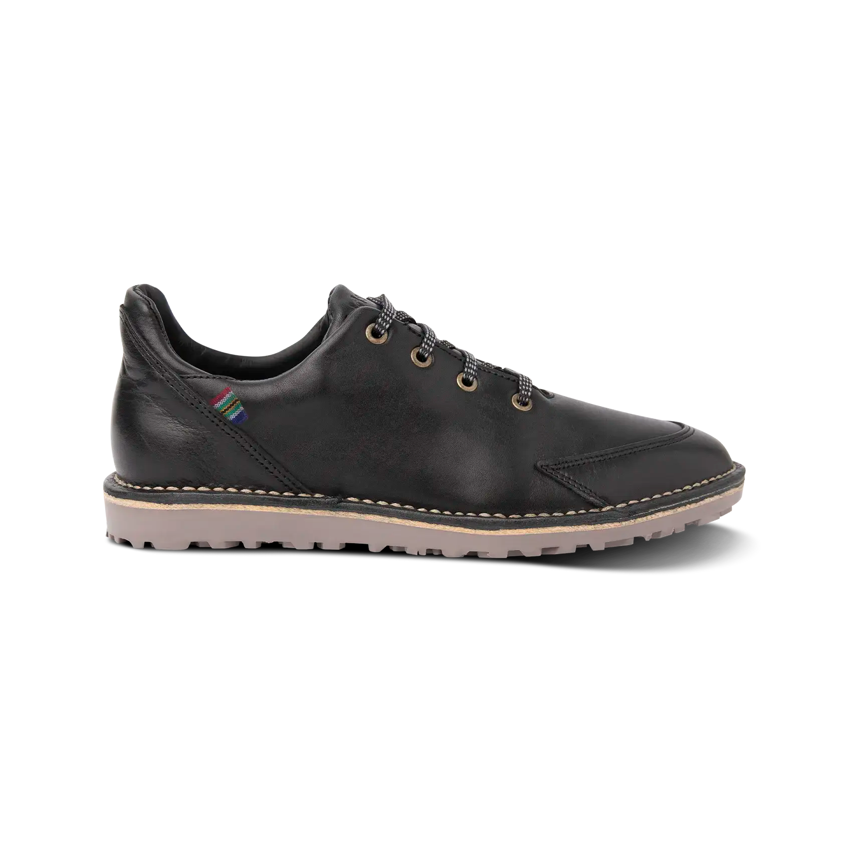 Veldskoen Birdie Golf Shoes for Men & Women - Black Leather with Grey Sole - Comfortable & Durable Spiked Golf Shoes for Walking Course, Driving Range, and Casual Wear