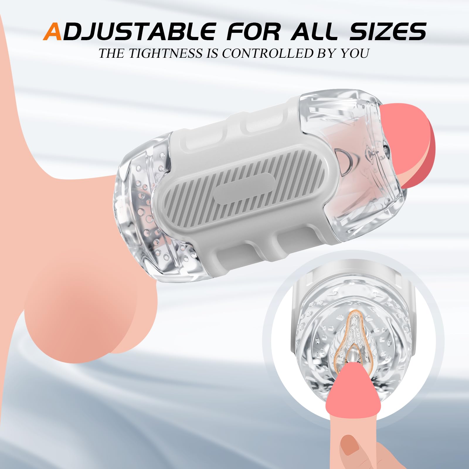 Realistic Male Masturbator - Dual Channel Pocket Pussy Stroker with Textured Vagina & Lips | Open-Ended Penis Sleeve for Solo Play & Couples Fun | Discreet Handheld Sex Toy for Men's Pleasure | Perfect for Travel, Spicing Up Relationships & Private Moments