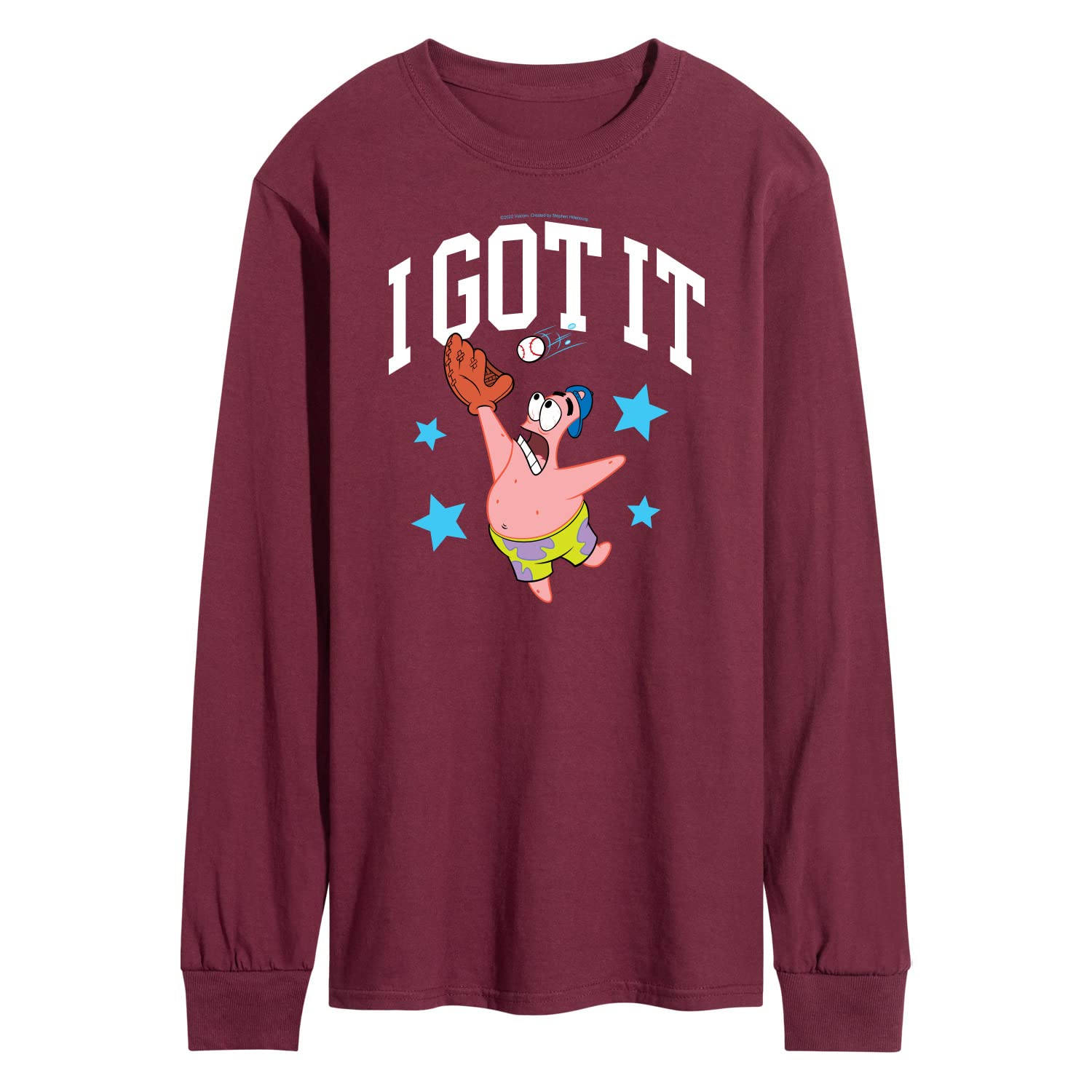 Spongebob Squarepants 'I Got It' Men's Long Sleeve Graphic T-Shirt - Funny Cartoon Character Cotton Tee for Casual Wear & Gifts - Perfect for Halloween Costumes, Anime Conventions & Everyday Outfits
