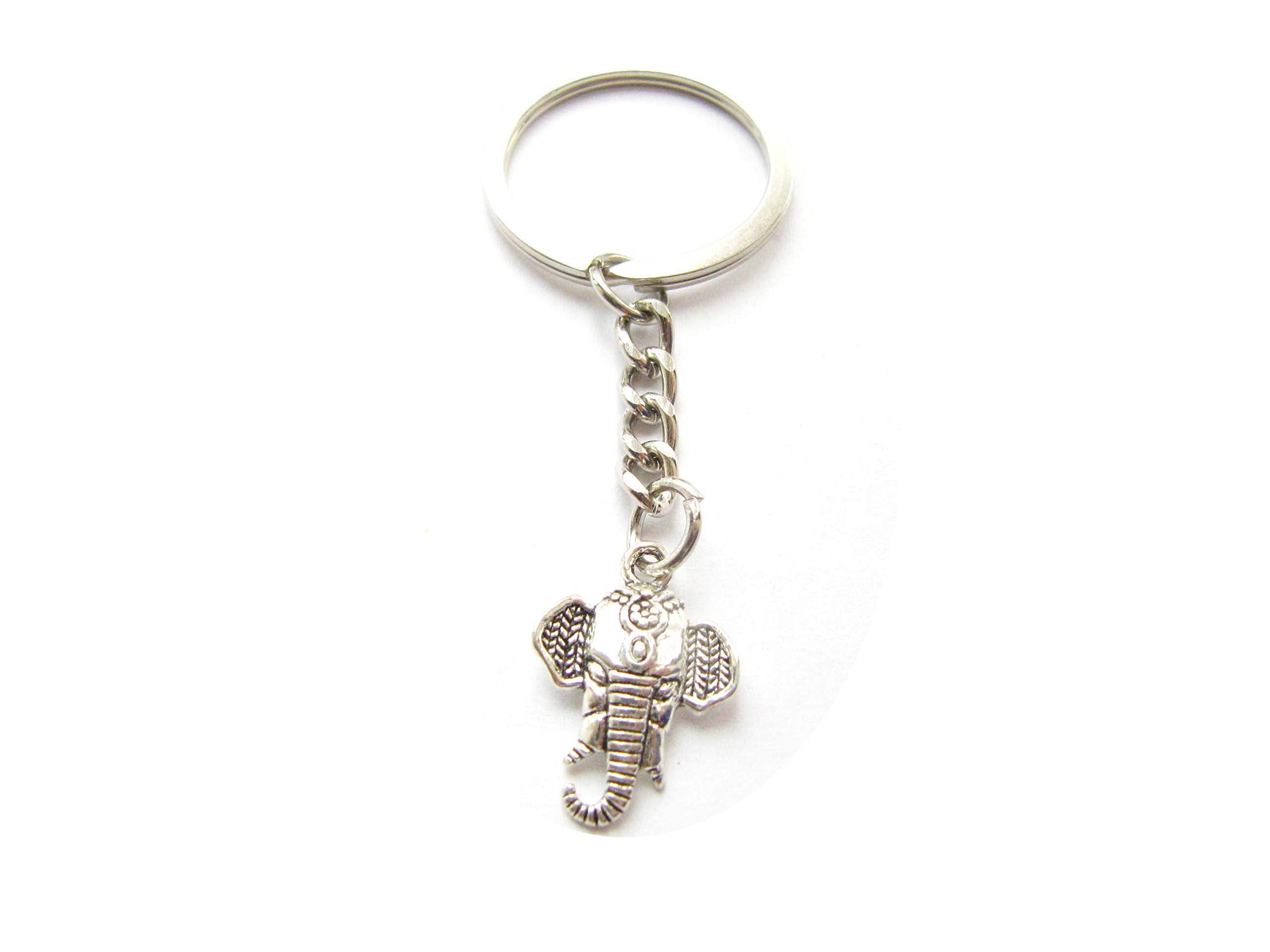 Lucky Elephant Keychain Set - Gift for Animal Lovers & Travel Use