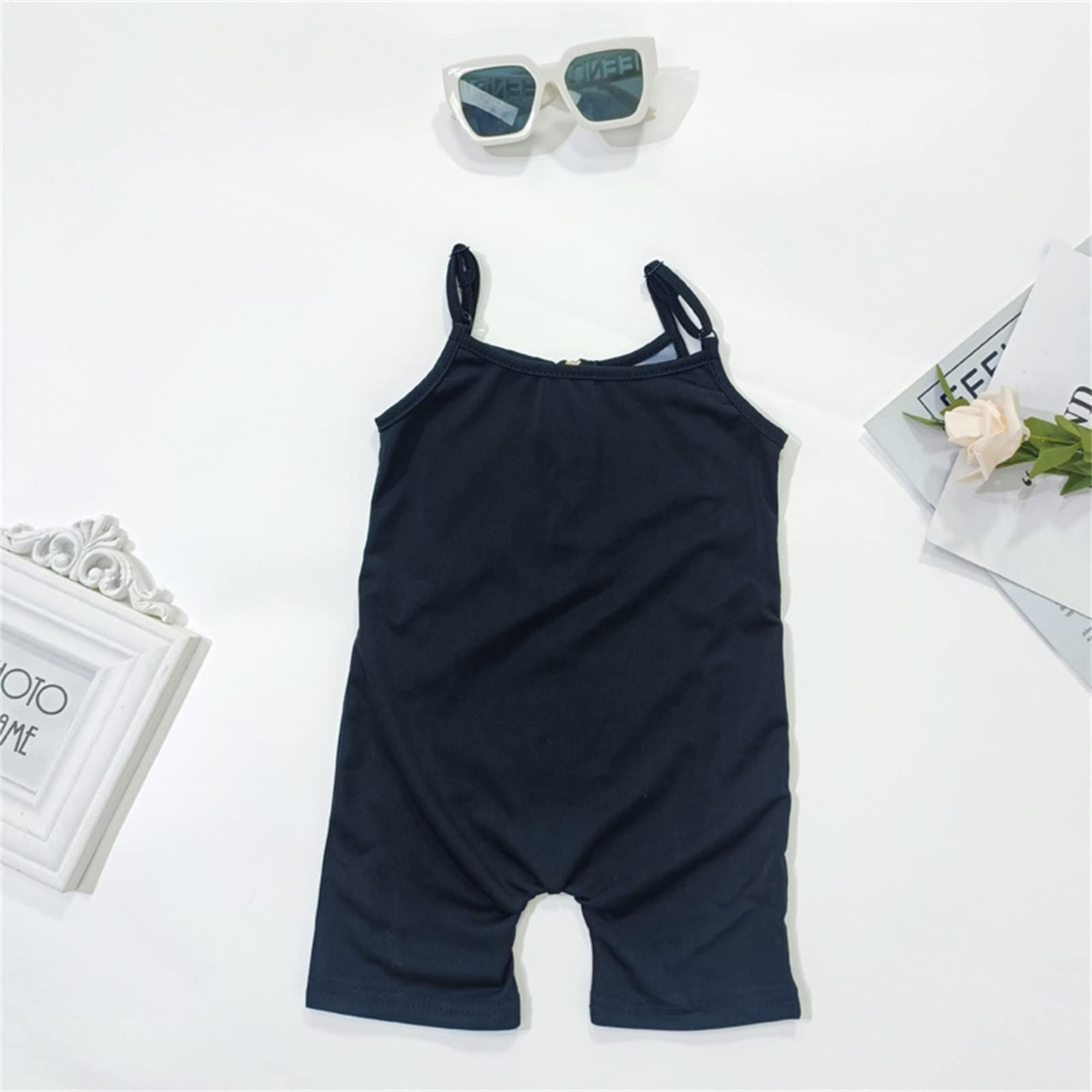 Girls' Patchwork Sleeveless Jumpsuit Playsuit - Toddler & Baby Summer Beach Outfit for Kids | Perfect for Playdates, Pool Parties & Seaside Adventures