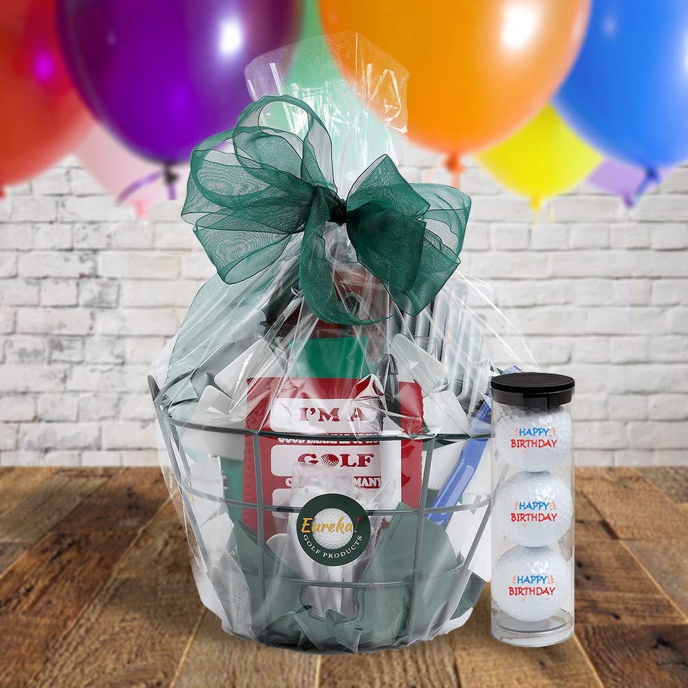 Premium Golf Gift Basket for Men & Women | Personalized Golf Accessories Set with Balls, Tees & Gloves | Perfect Golf Tournament Prize, Father's Day Gift & Corporate Gift Idea