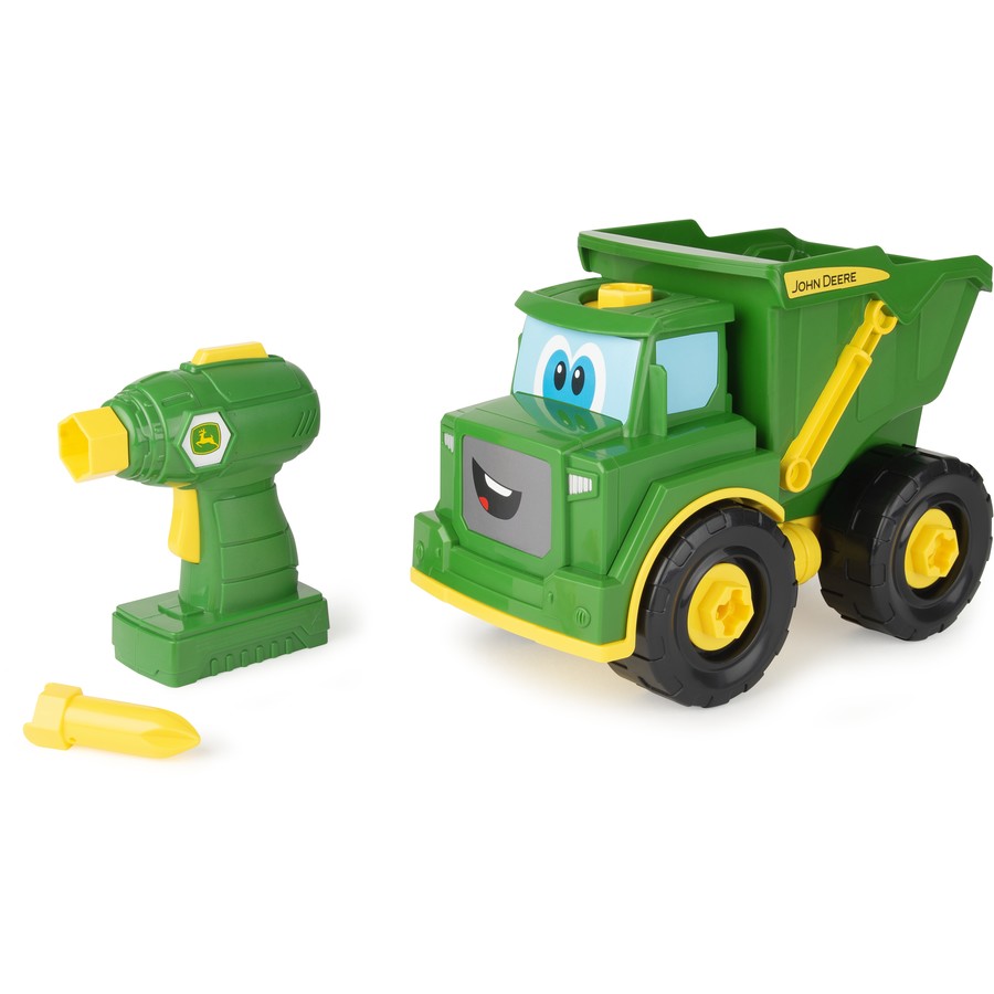 John Deere Build a Buddy Dump Truck - Green Toy Truck for Kids | Construction Vehicle Playset for Pretend Play & Learning
