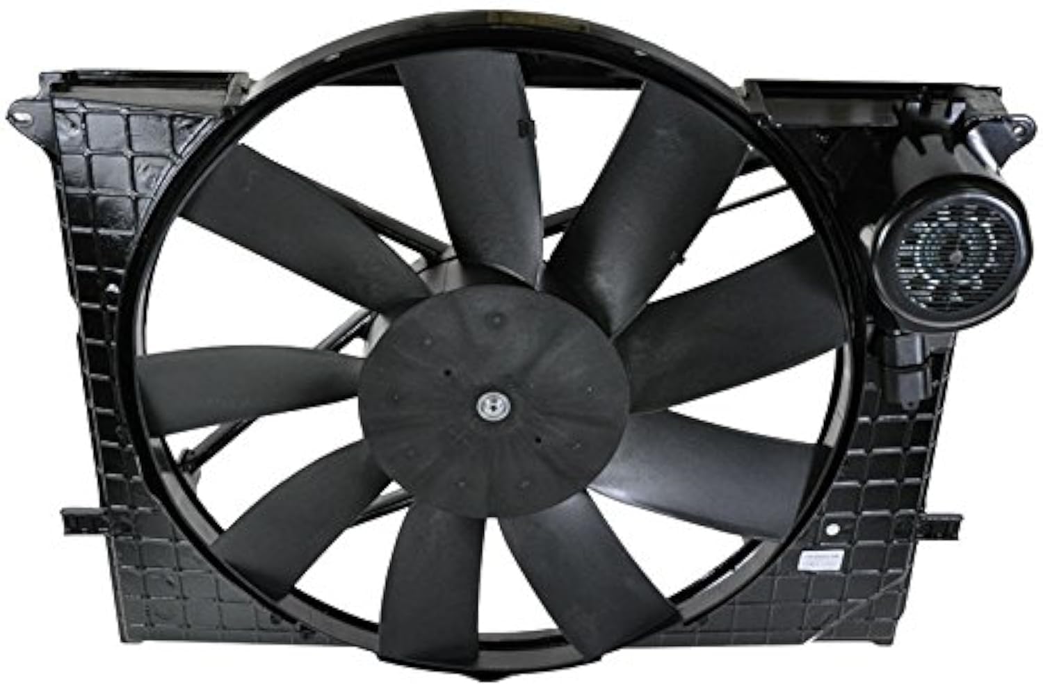 TRQ Radiator Cooling Fan Assembly Compatible with 2000-2001 Mercedes-Benz CL500, 2001 CL55 AMG, S430, S500, S55 AMG - MB3115113 - High Performance Cooling Solution for Hot Weather & Heavy Traffic Driving