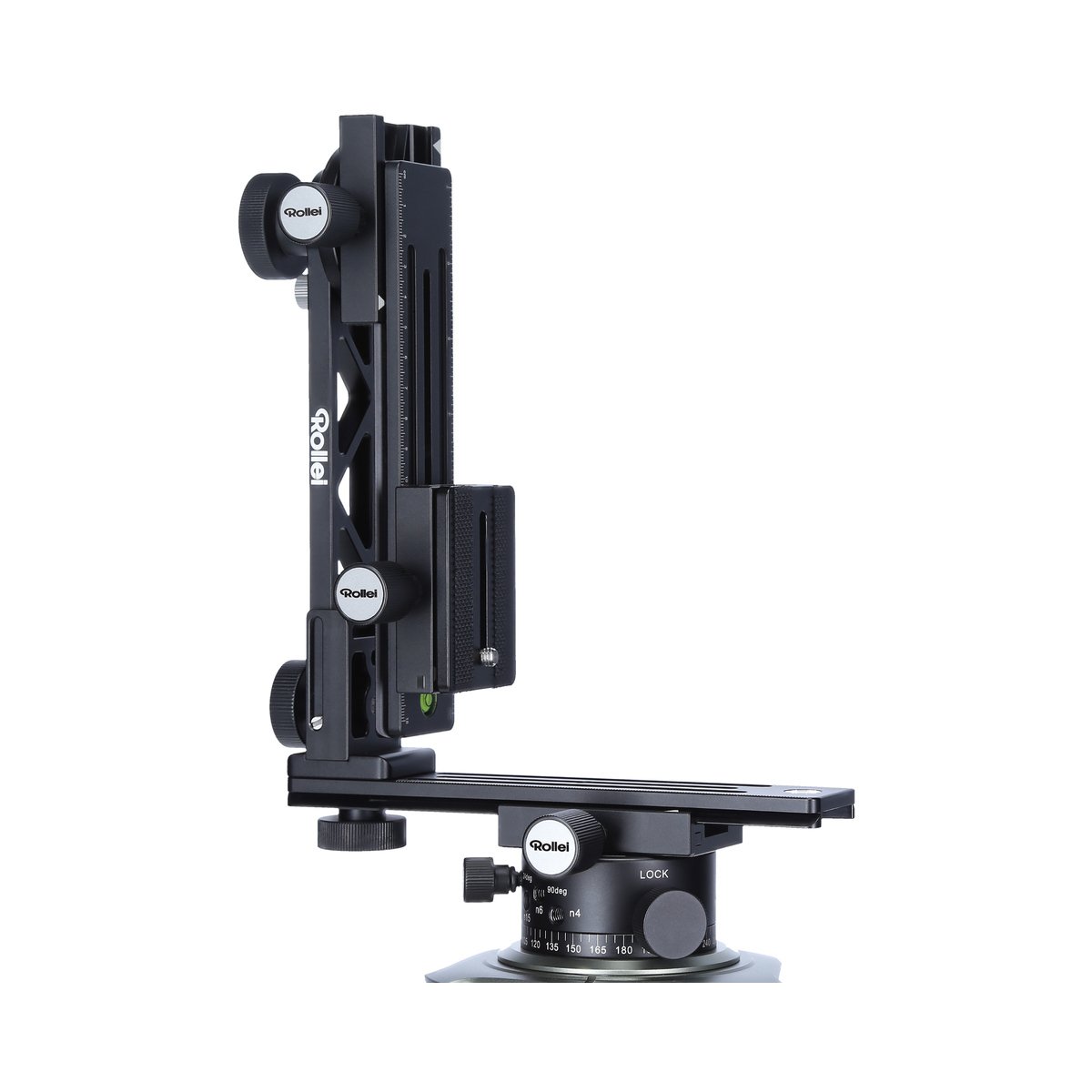 Rollei Panoramic Head 200 Mark II - Professional Tripod Head for Multi-Row Panoramic Photography, 3kg Max Load, ARCA SWISS Compatible - Black - Perfect for Landscape, Architecture and Travel Photography
