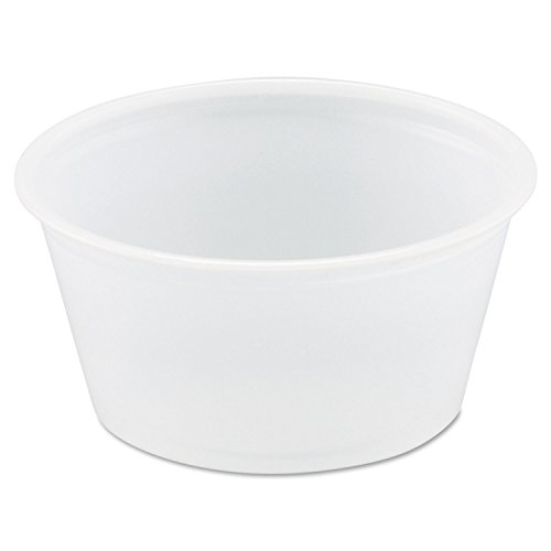 SOLO Cup Company Dart Polystyrene Portion Cups DCCP200N - 2500 Pack, Clear Disposable Cups for Parties, Events & Food Service - Perfect for Condiments, Dressings & Small Portions