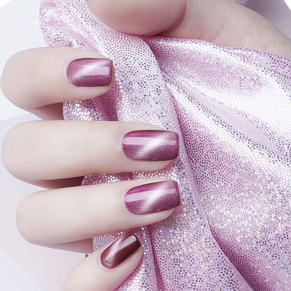 Cat Eye Gel Nail Polish with Magnet - Soak Off UV Magnetic Nail Polish Kit (7.3ml) with Free Magnet Gift - Perfect for Salon, Home Manicures & Special Occasions