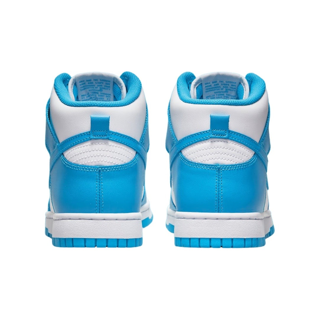 Nike Dunk High Retro Sneakers - Laser Blue & White - Men's Basketball Shoes for Streetwear & Casual Wear