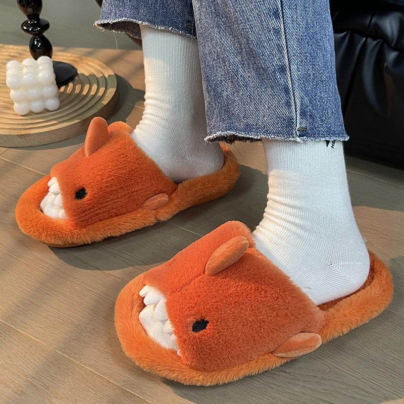 Comfy Plush Shark Slippers for Women & Men - Soft Fuzzy House Shoes with Non-Slip Sole - Perfect for Indoor, Lounge Wear & Gifts