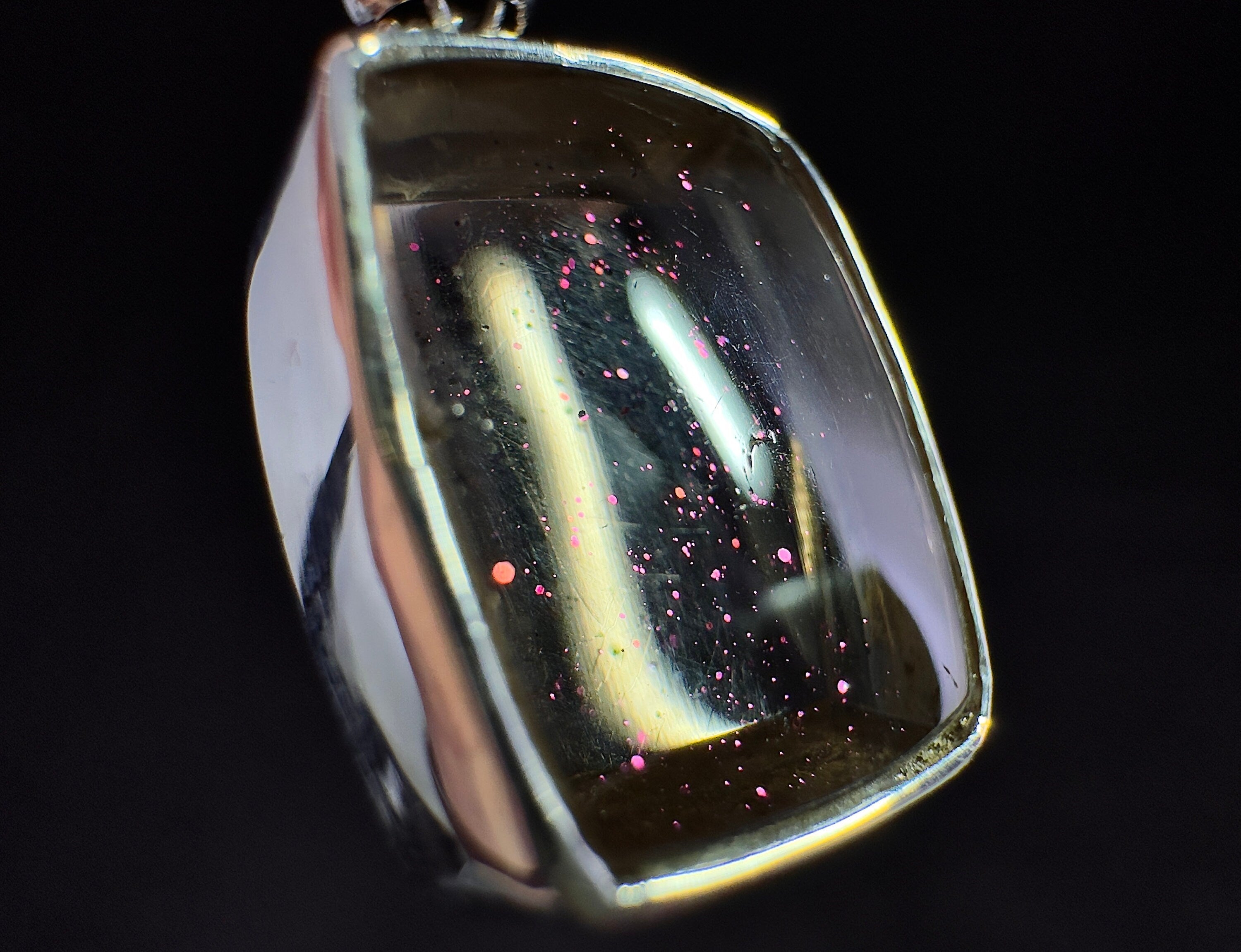 COVELLITE Pink Fire Quartz Crystal Pendant Necklace - Natural Healing Stone Jewelry for Women, 54305 | Spiritual Healing, Chakra Balancing & Energy Protection