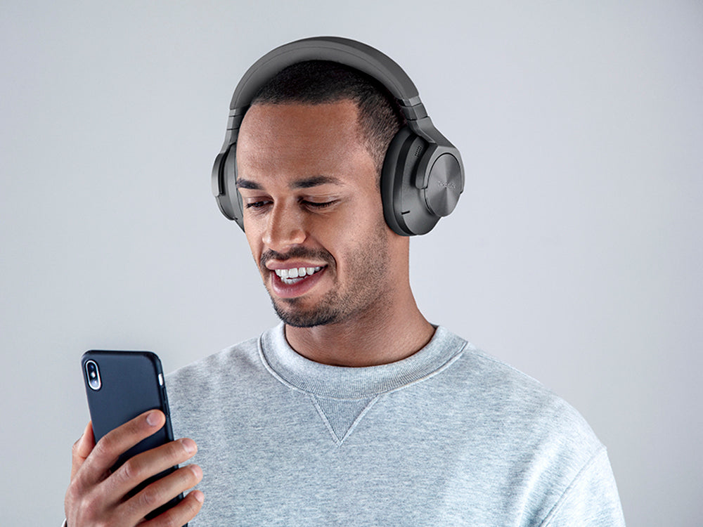 Technics EAH-A800E Premium Wireless Noise Cancelling Headphones - Hi-Res Audio, Bluetooth 5.0, 40mm Drivers for Home, Office & Travel Use