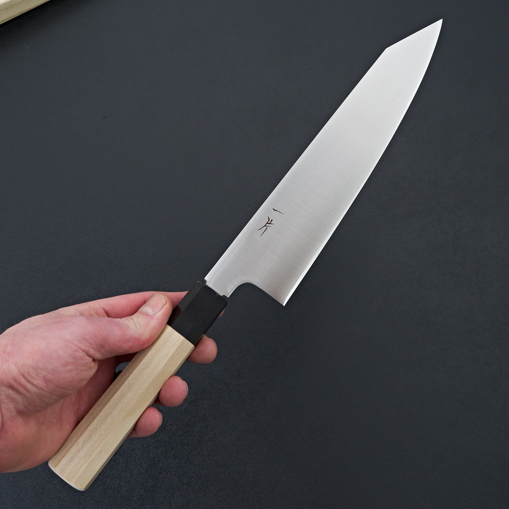 Hitohira FJ VG-10 Kiritsuke Gyuto Japanese Chef Knife 240mm - Premium Ho Wood Wa Handle, Razor Sharp Fine Edge - Perfect for Sushi, Sashimi & Precision Vegetable Cutting