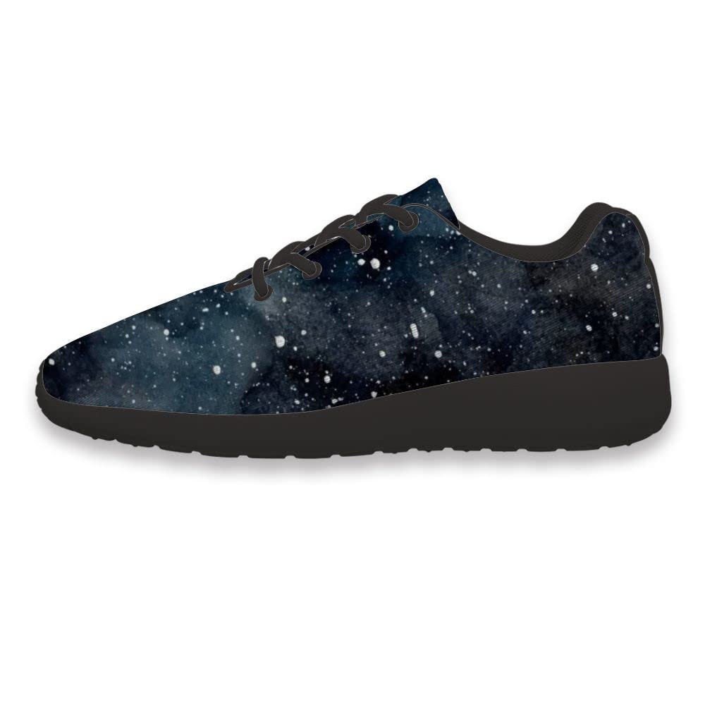 Blue Galaxy Running Shoes for Women & Men - Breathable, Durable Athletic Sneakers for Walking, Jogging & Gym Workouts | Fashionable Personalized Design