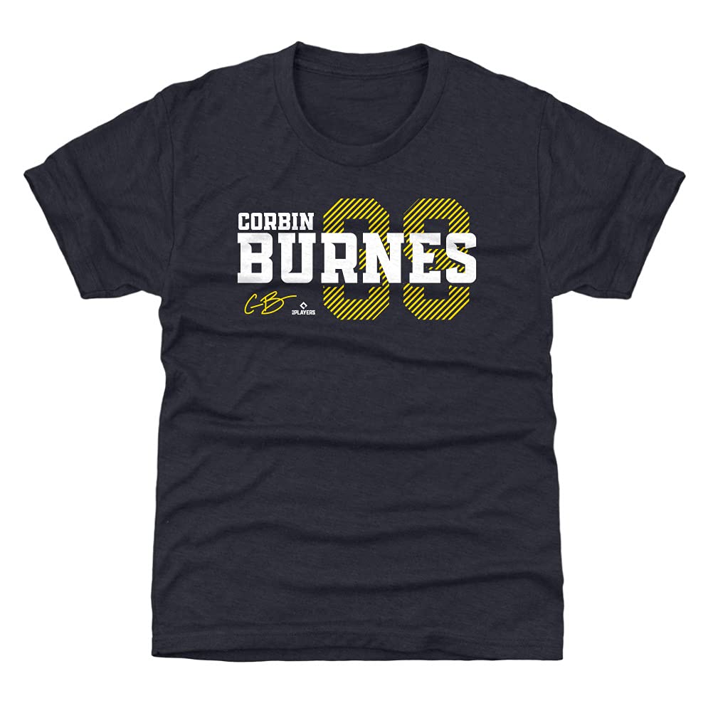 500 LEVEL Corbin Burnes Kids T-Shirt - Milwaukee Brewers Baseball Jersey for Boys & Girls - Perfect for Game Day, Sports Events & Fan Gifts