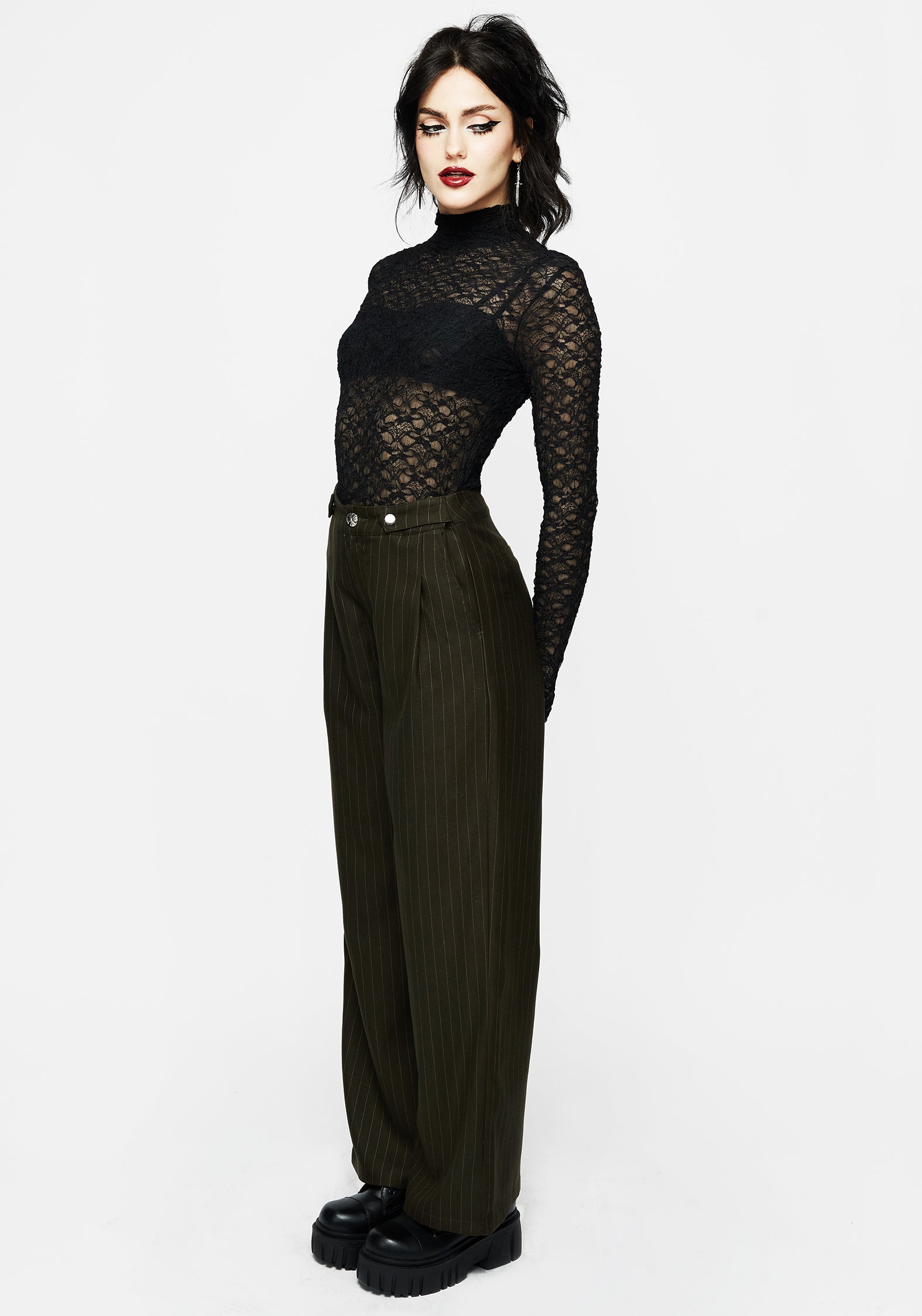 Stylish Payoff Wide Leg Tailored Trousers for Women - Comfortable High Waist Office Pants for Business Casual & Workwear