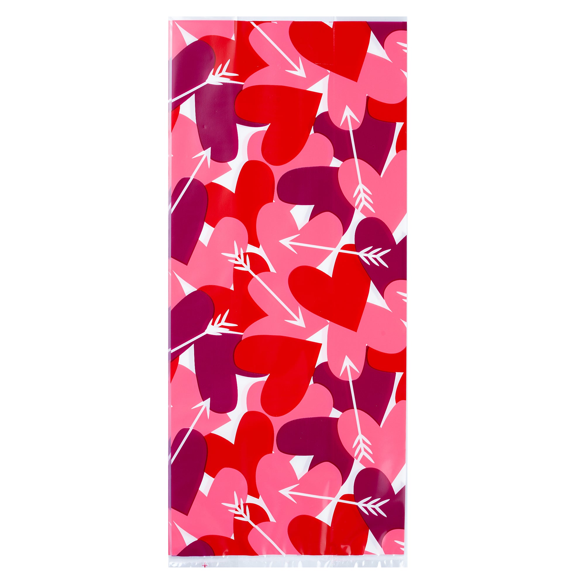 Bulk Plastic Candy Bags - Large Heart-Shaped, Gusseted 5x3x11 Inches (4000 Count) for Candy Packaging, Party Favors & Wedding Treats