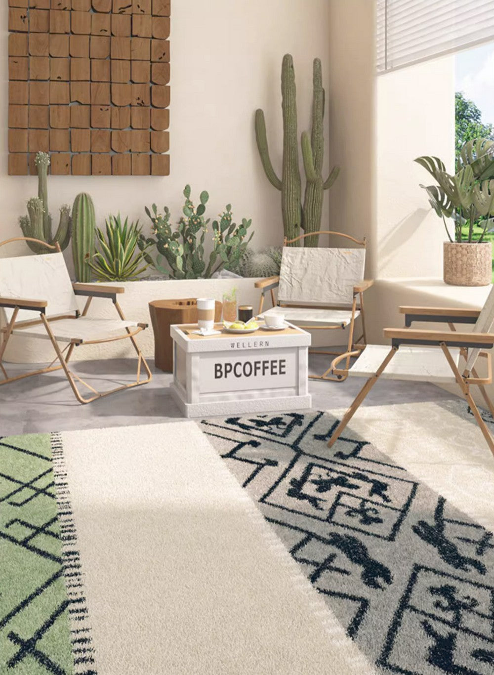 Modern Abstract Area Rugs - Soft Thick Contemporary Rugs for Living Room, Bedroom, Dining Room & Hallway - Non-Slip Floor Mat for Home Decor, Office & High Traffic Areas