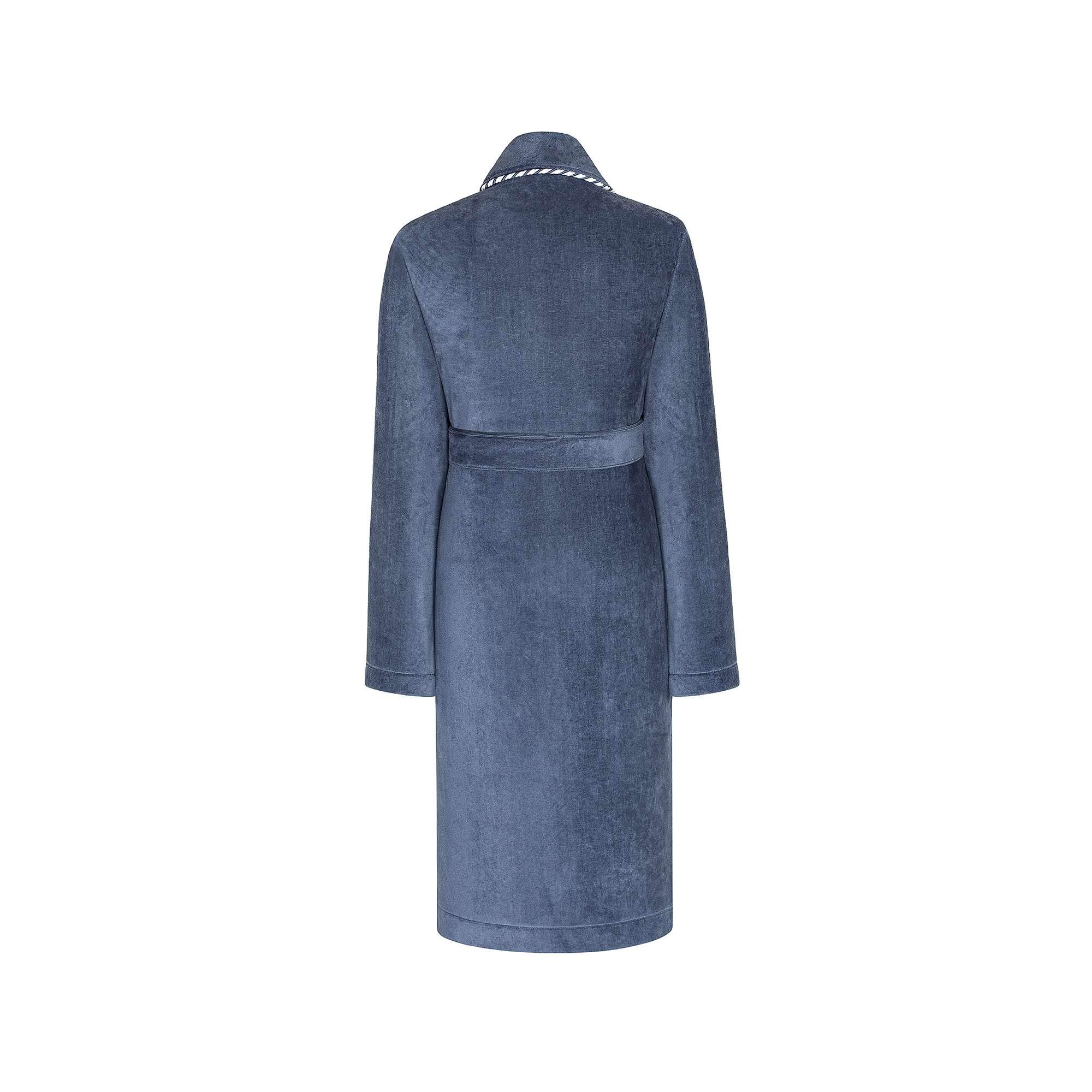 Premium Navy Blue Terry Men's Bathrobe - 100% Cotton Soft & Absorbent - Perfect for Spa, Lounge & Hotel Use