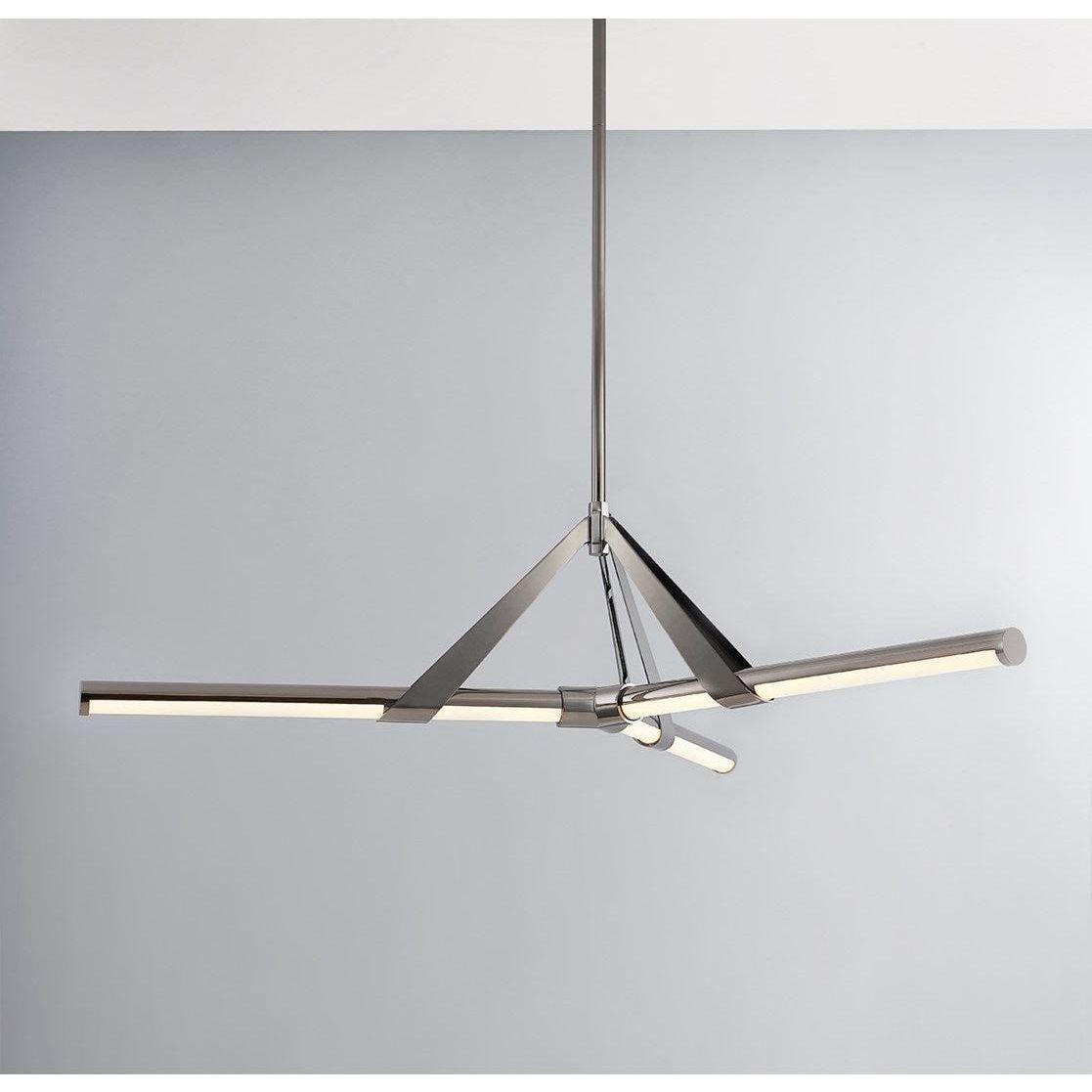 Jonas 3-Light Modern Chandelier for Dining Room - Elegant Ceiling Light Fixture with Crystal Accents, Perfect for Home Decor, Bedroom, Living Room & Kitchen Lighting