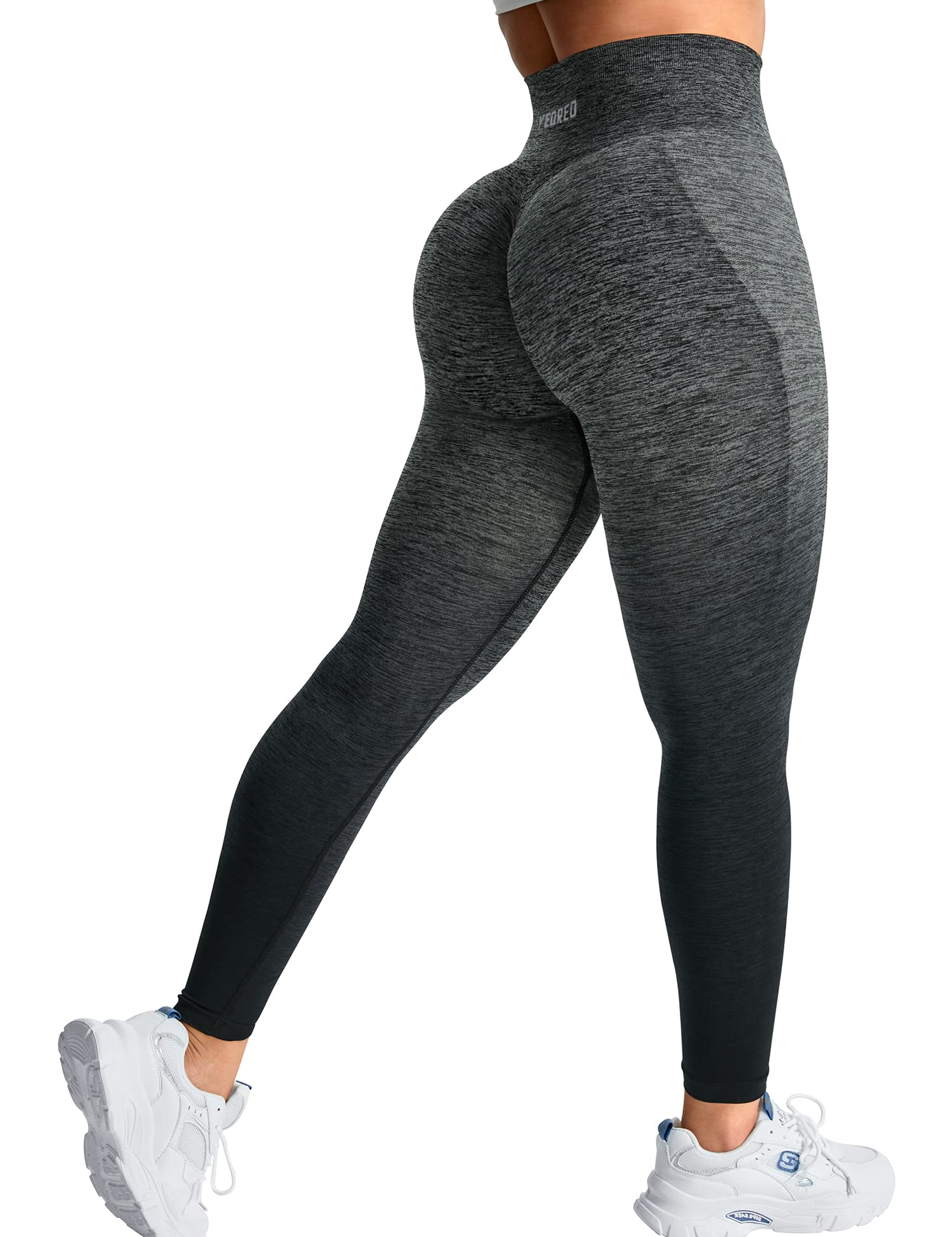 YEOREO Women's Seamless Scrunch Butt Lifting Leggings - High Waist Yoga Pants for Workout, Gym & Running - Tummy Control Tights for Women (Perfect for Yoga, Pilates & Everyday Wear)