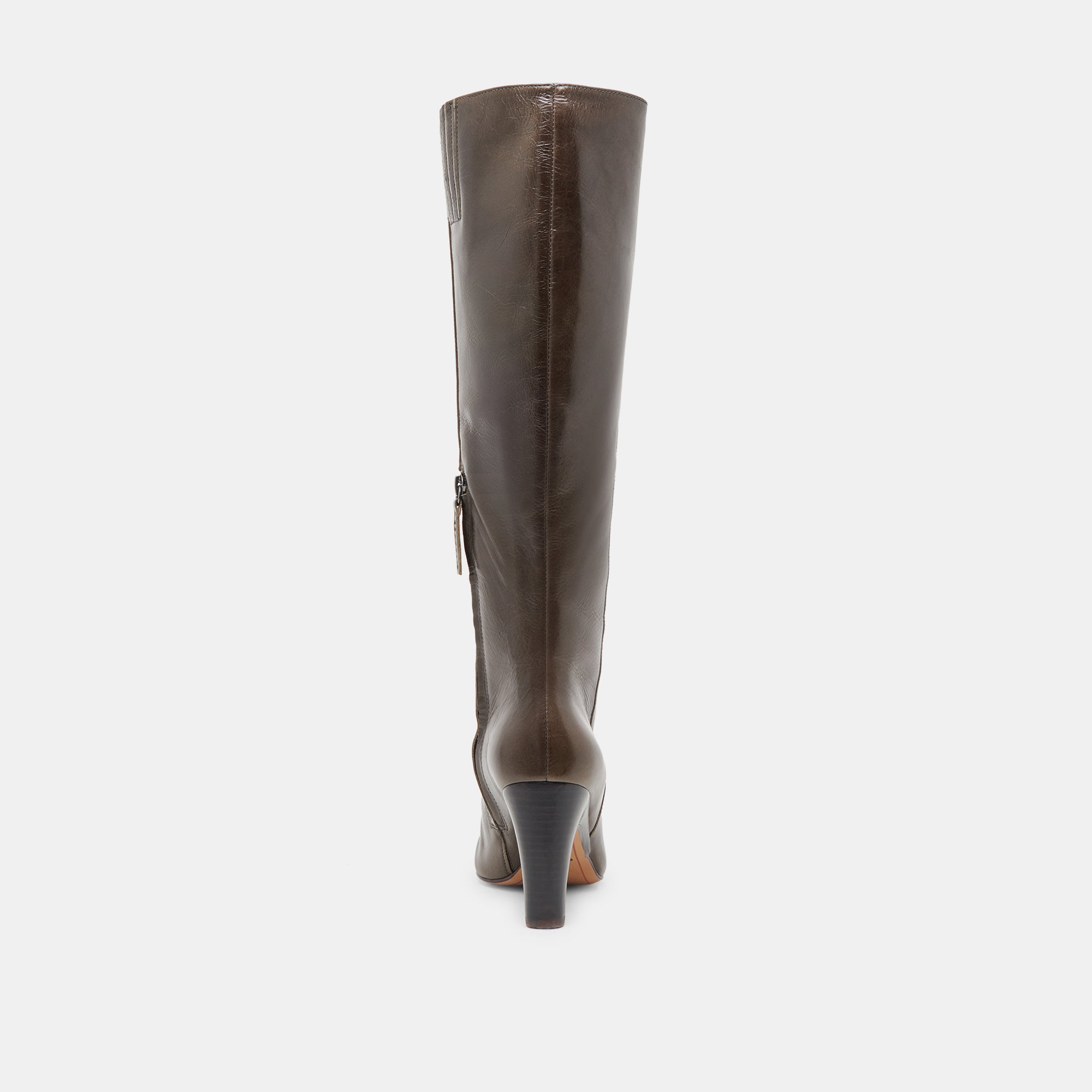 NELAS Leather Boots for Women - Dark Olive Waterproof Ankle Boots for Outdoor Hiking, Work & Casual Wear