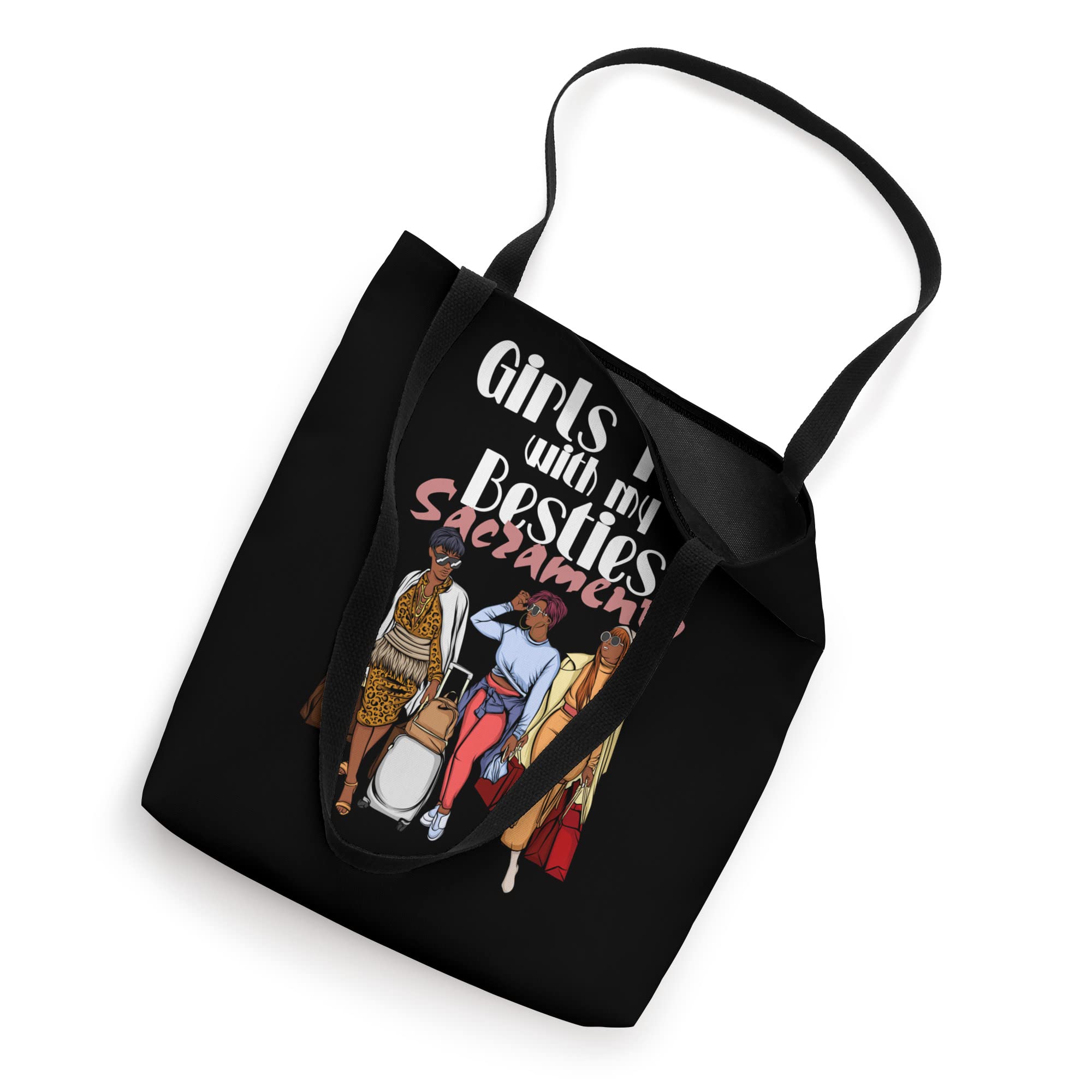 Best Melanin Black Vacation Tote Bag for Women - Perfect for Girls Trips, Sacramento Getaways & Bestie Travel Accessories | Durable & Stylish Carryall for Beach, Shopping & Daily Use